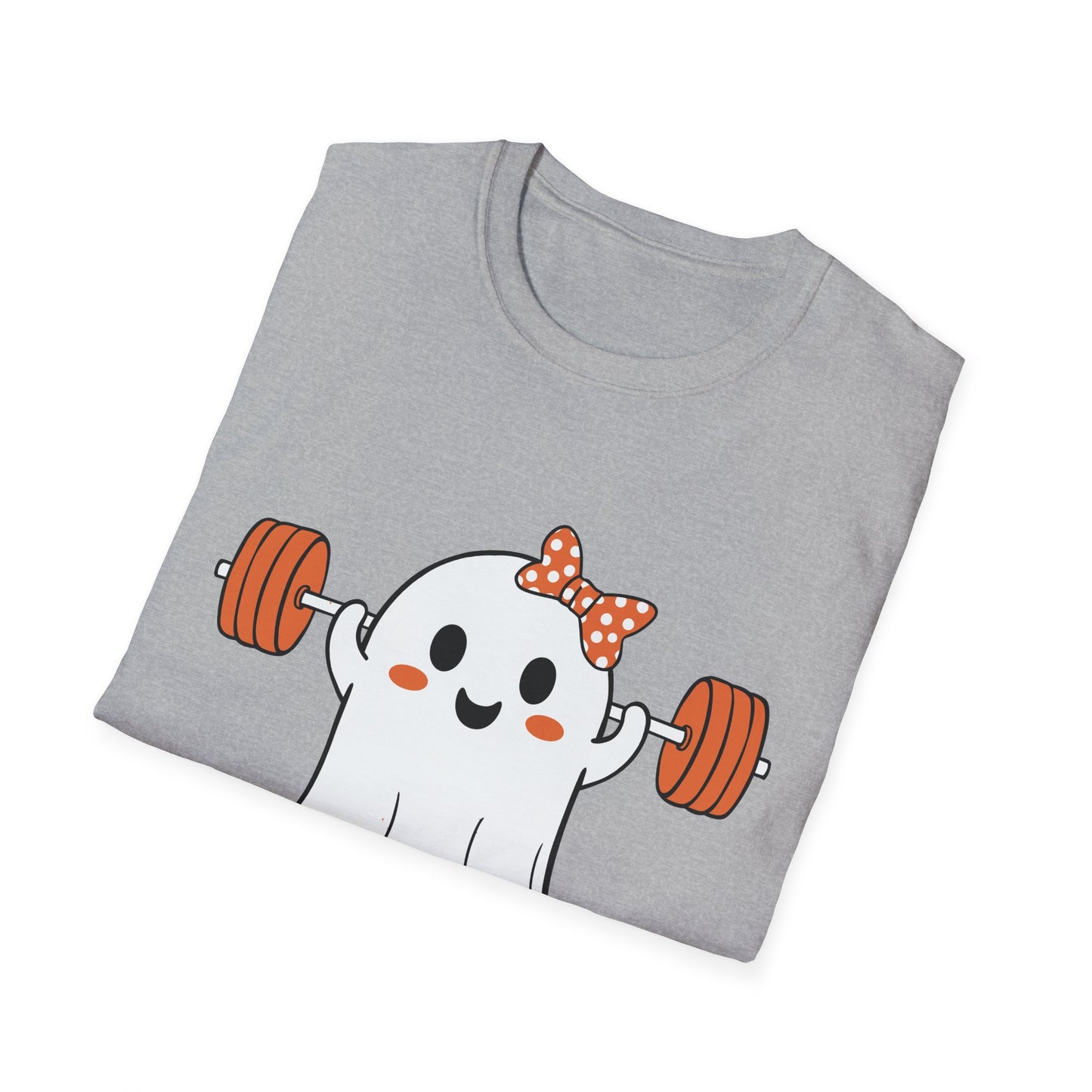 Funny Ghost Workout T-Shirt - "Working On My BOOTY" Halloween Tee