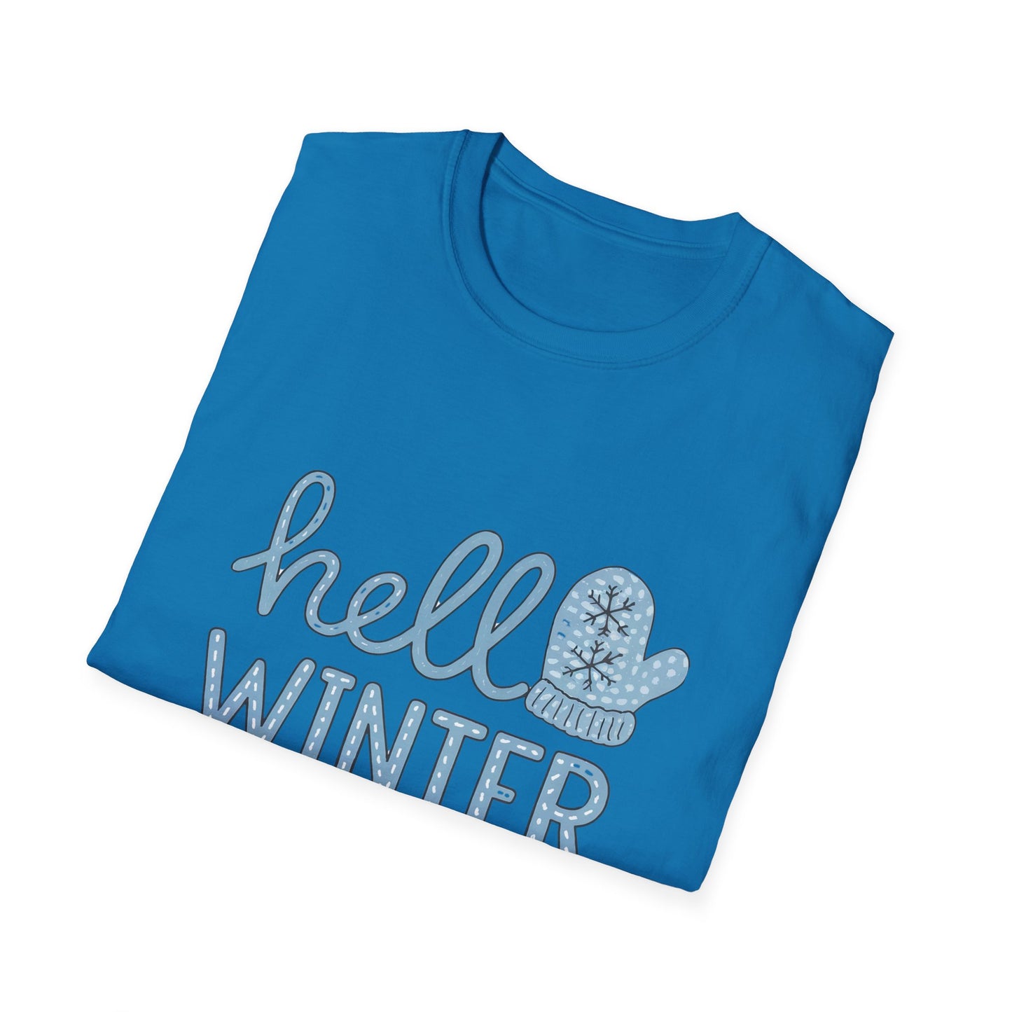 Fun Winter-Themed Unisex T-Shirt - "Hello Winter" Graphic Tee