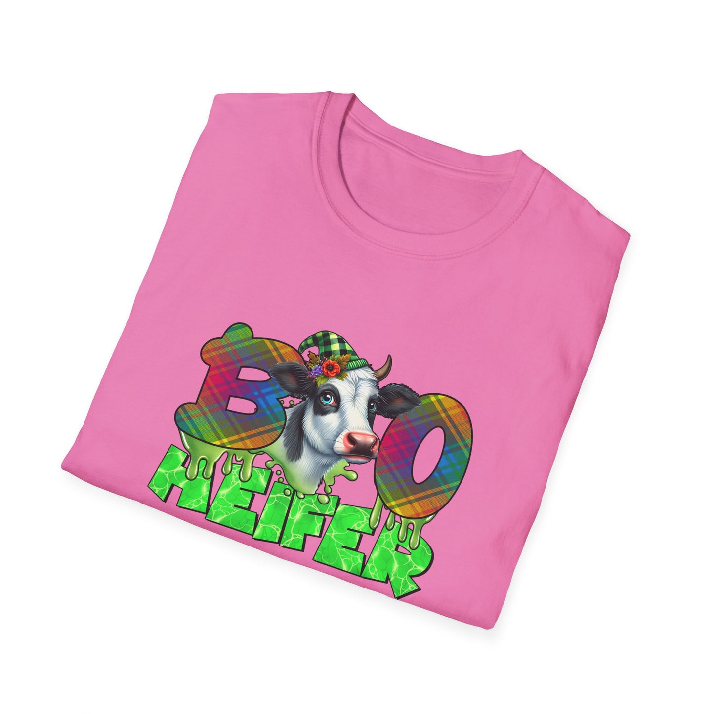 Boo Heifer Halloween Cow Unisex Softstyle T-Shirt