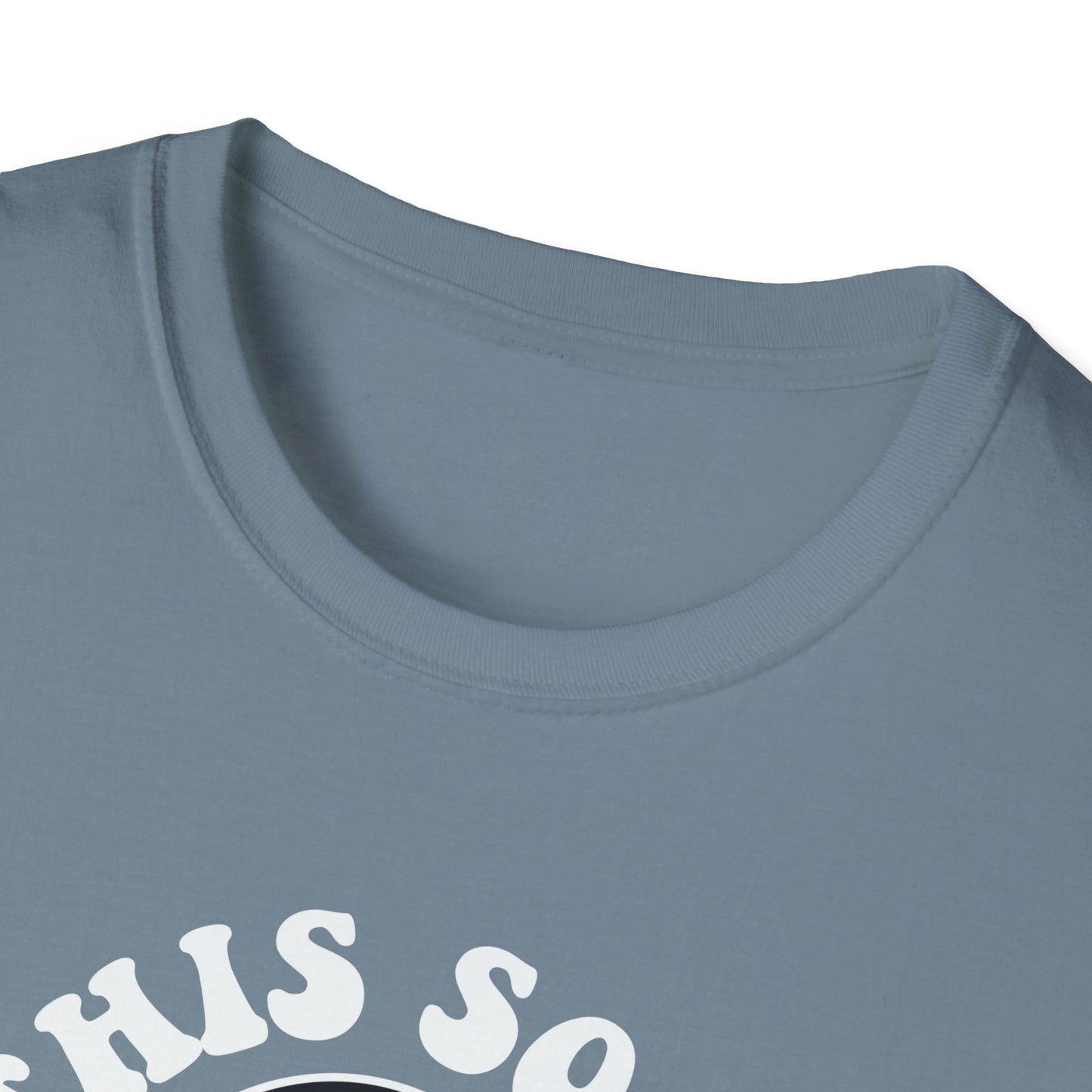 Cool Ghost Sipping Coffee Halloween "Boo Sheet" Unisex Softstyle T-Shirt