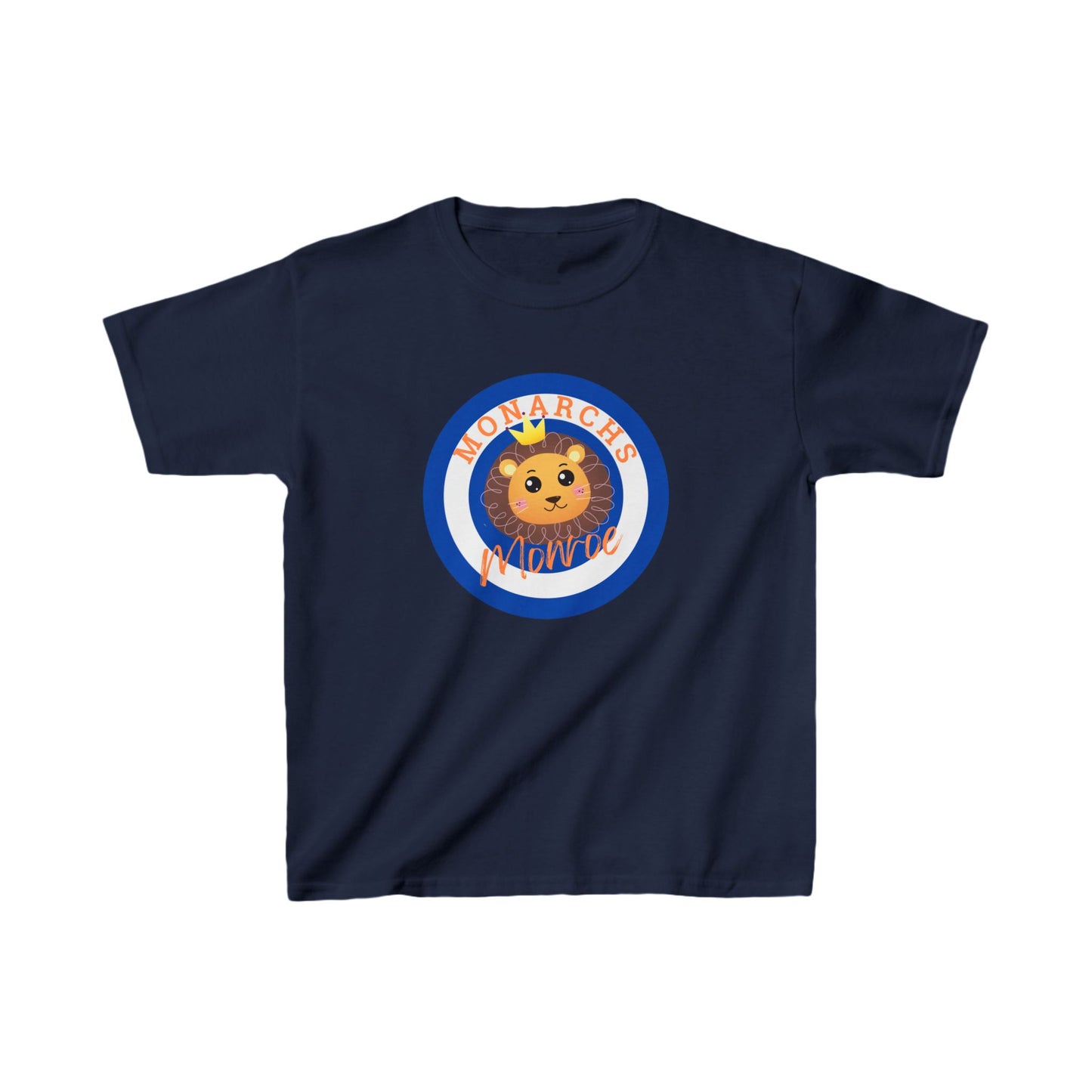 Kids Lion Graphic Monroe Monarchs Tee - Monarchs Pride Design
