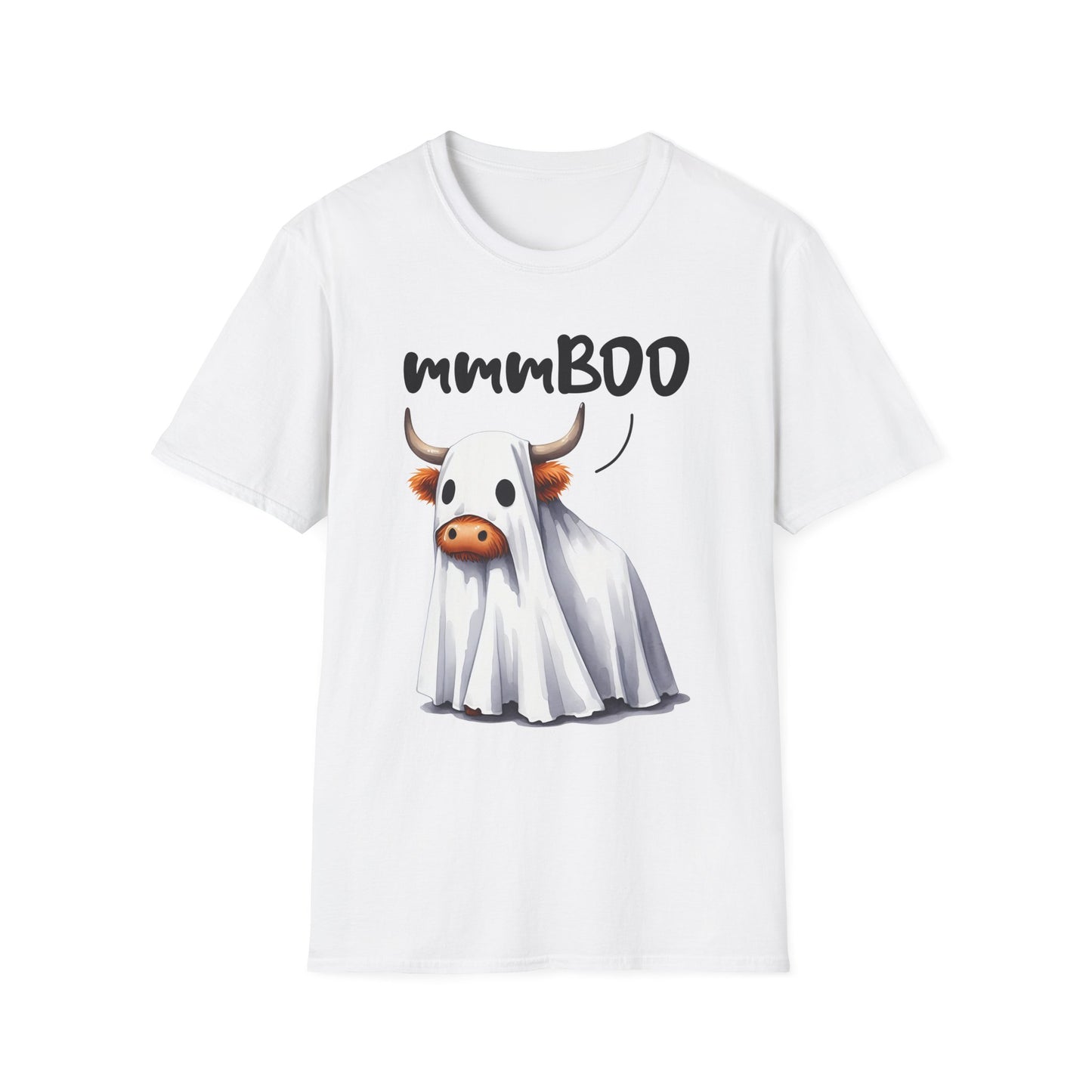 mmmBoo Cute Halloween Cow Unisex T-Shirt - 'mmmBOO'