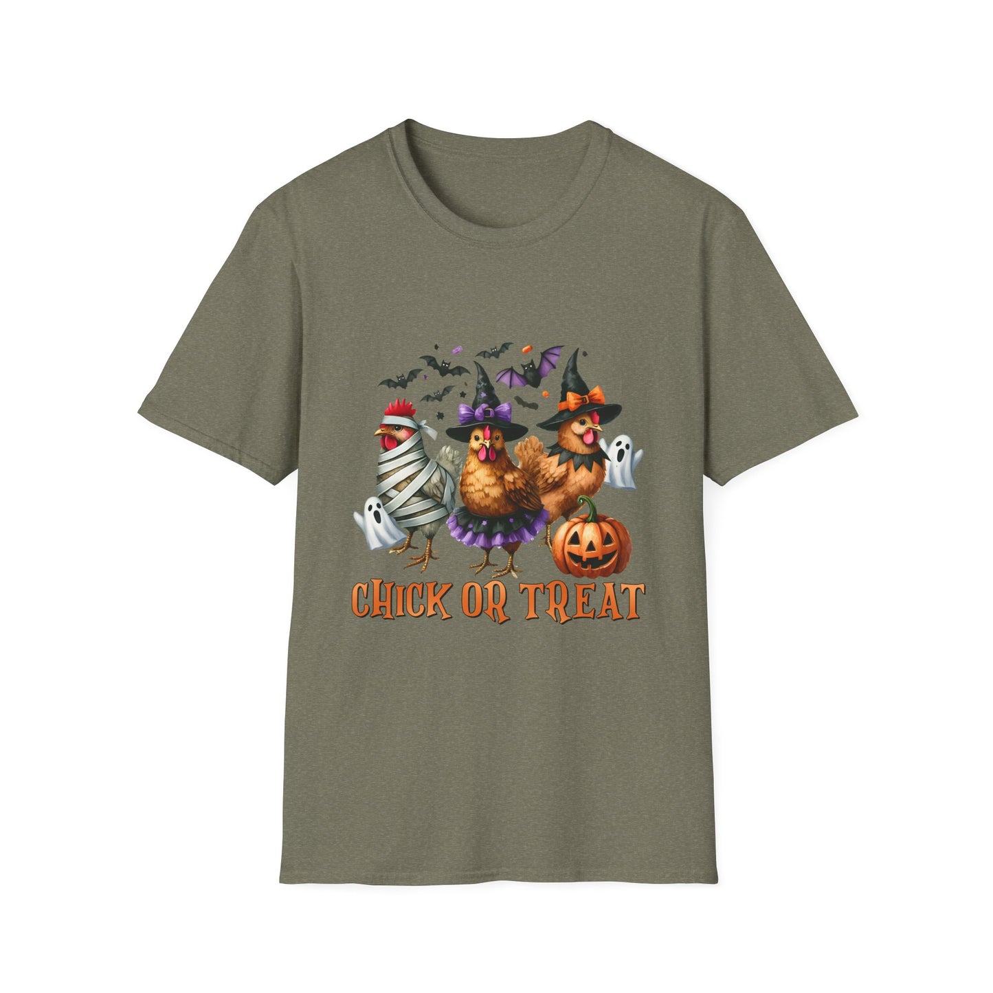 Halloween Chick or Treat Unisex Softstyle T-Shirt