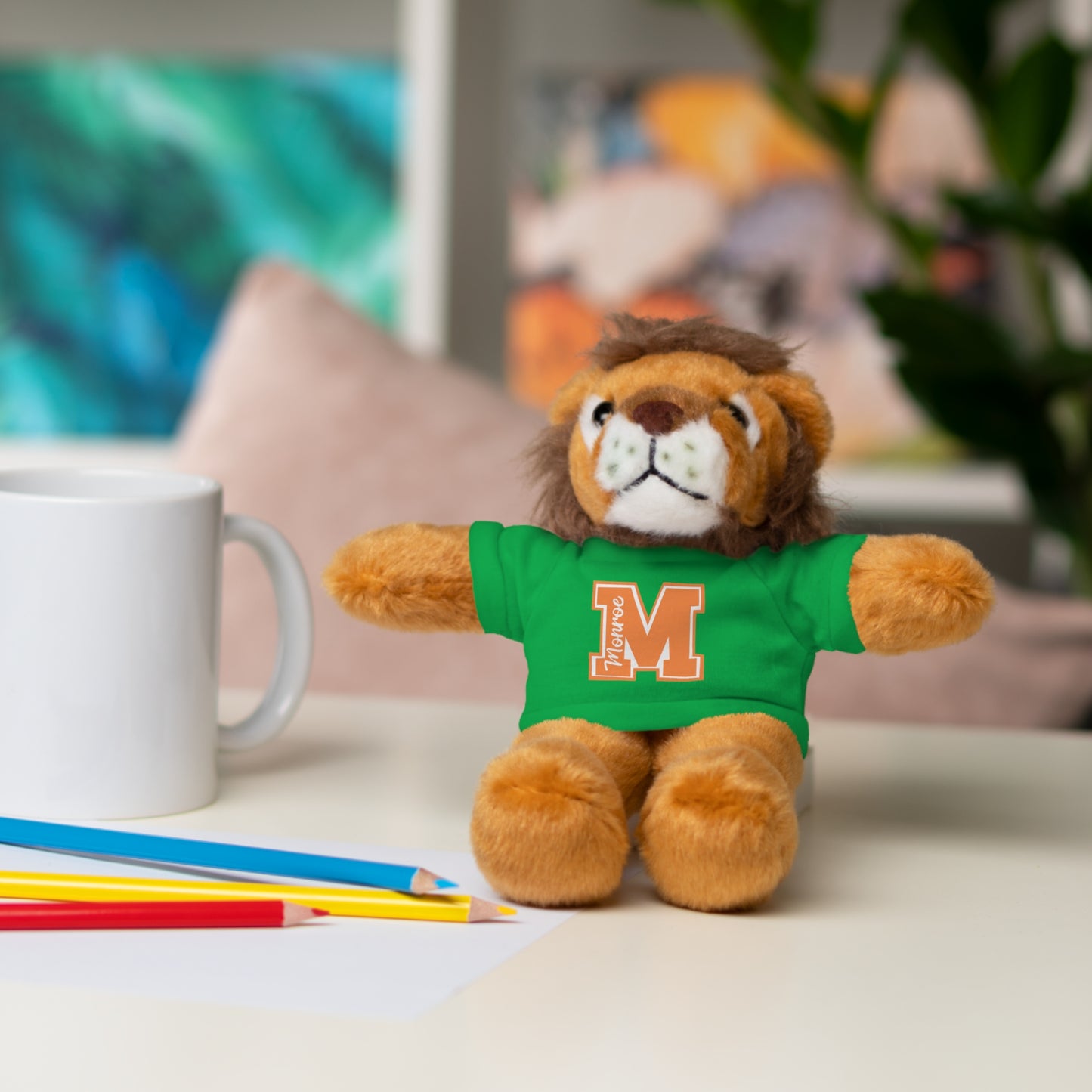 Customizable Stuffed Animal Buddy with Tee - Perfect Gift for Graduations and Celebrations