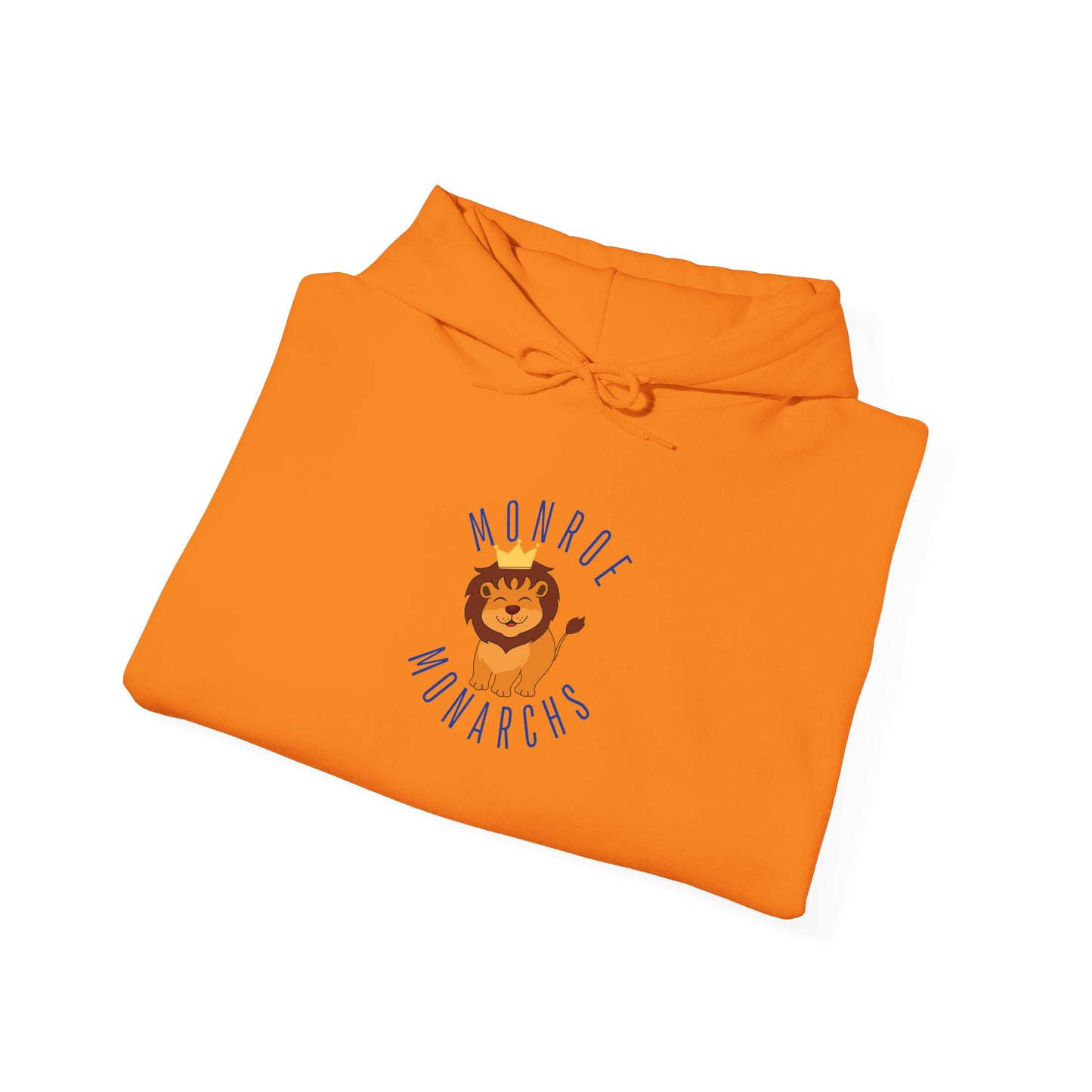 Monroe Monarchs Lion Graphic Hoodie - Unisex Heavy Blend Sweatshirt
