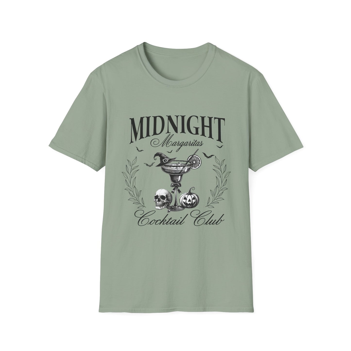 Midnight Margaritas Cocktail Club Unisex Softstyle  Halloween T-Shirt
