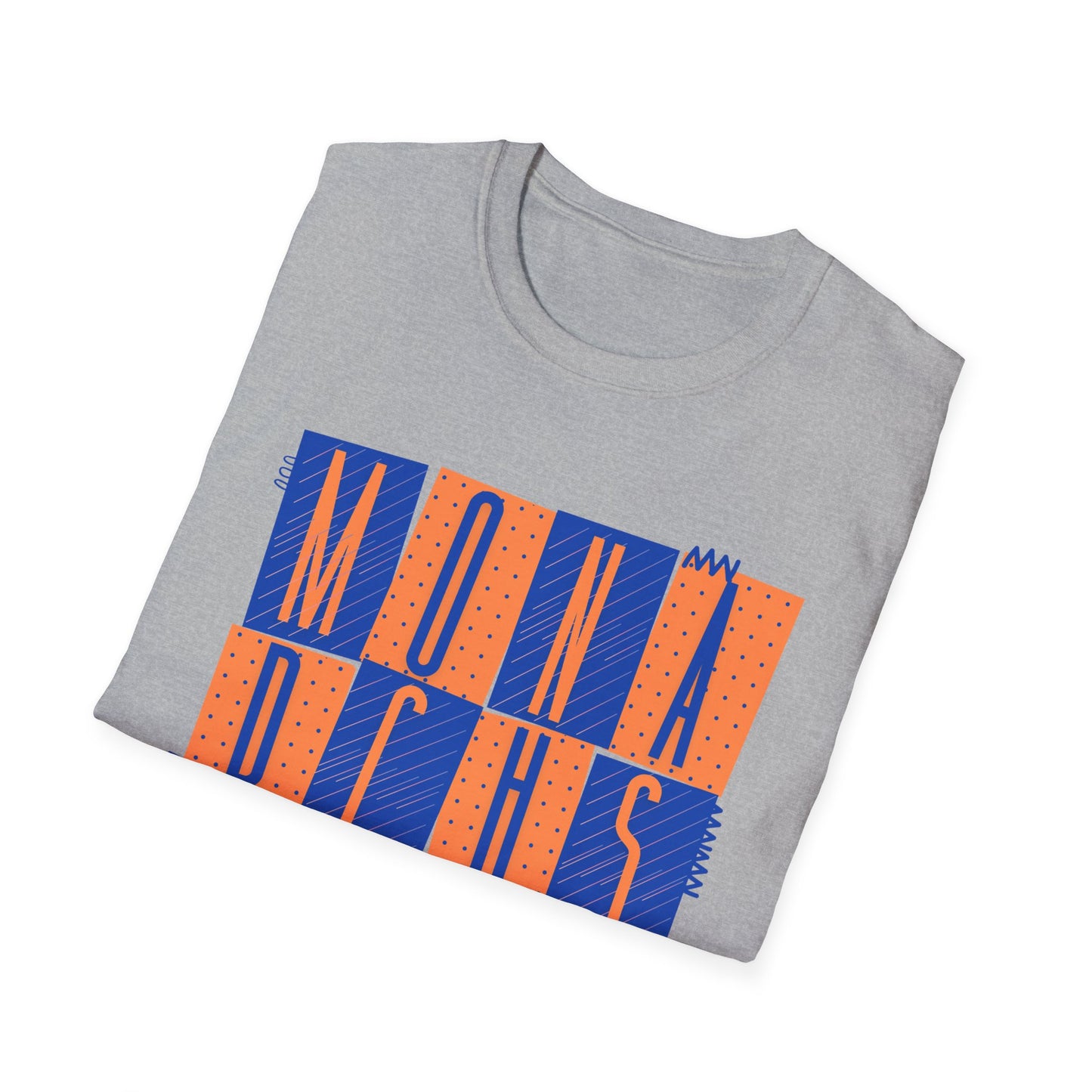 Monarchs Squares Dots Unisex Softstyle T-Shirt - Trendy Graphic Tee for Everyday Wear