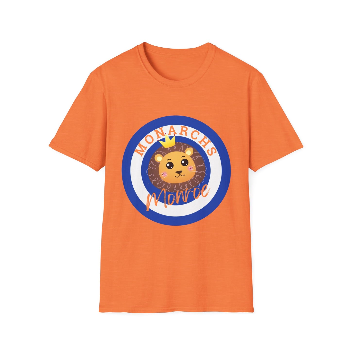 Monarch Lion Unisex Softstyle T-Shirt - Fun & Playful Design
