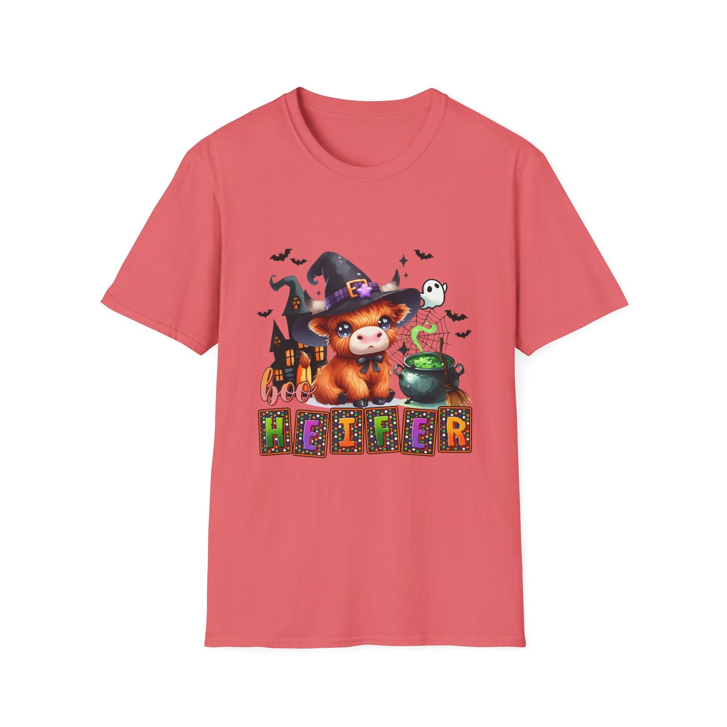 Boo Heifer Cute Halloween Unisex Softstyle T-Shirt