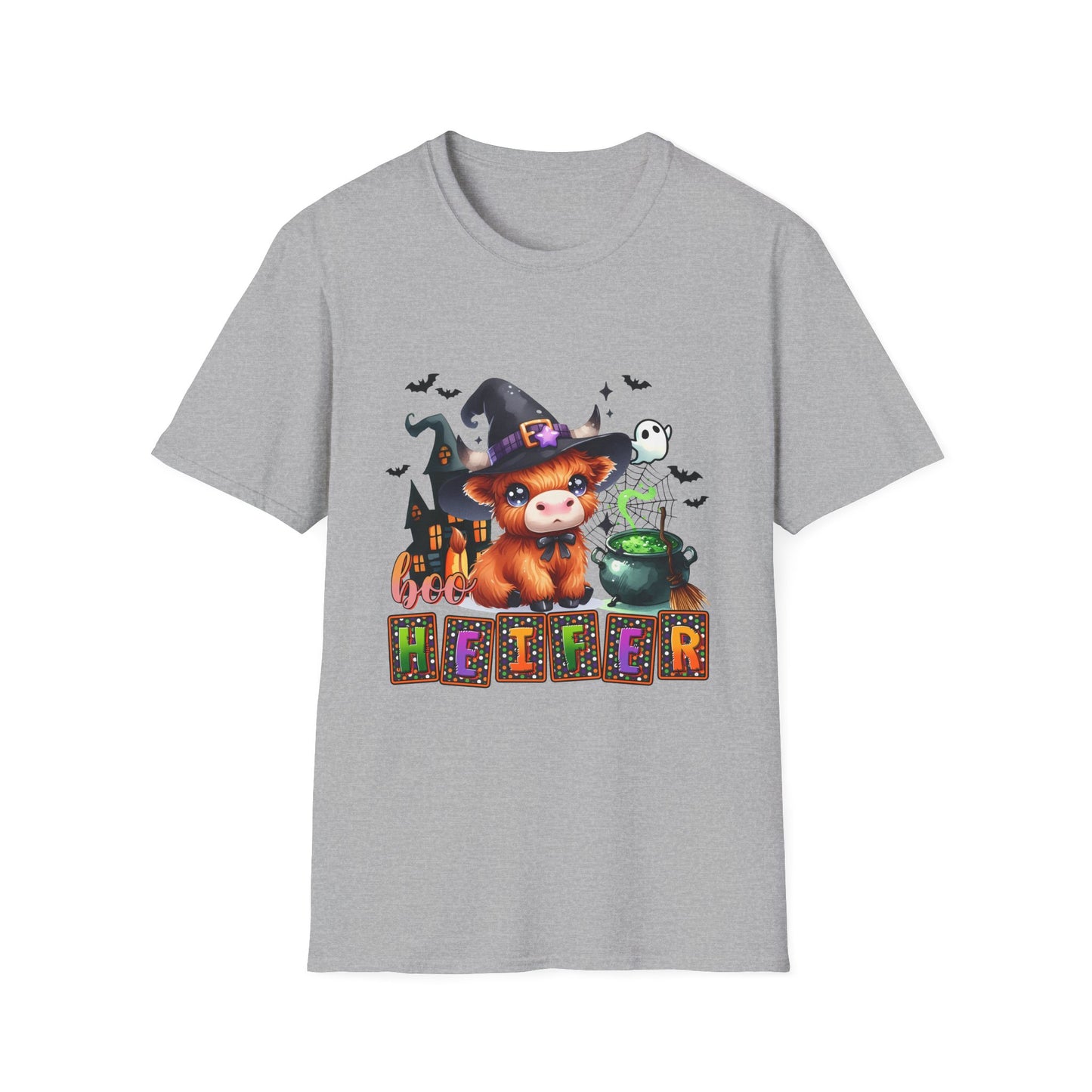 Boo Heifer Cute Halloween Unisex Softstyle T-Shirt