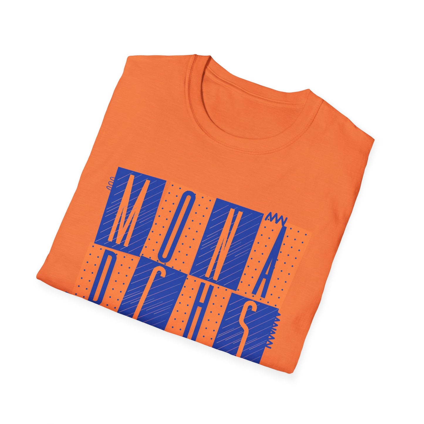 Monarchs Squares Dots Unisex Softstyle T-Shirt - Trendy Graphic Tee for Everyday Wear