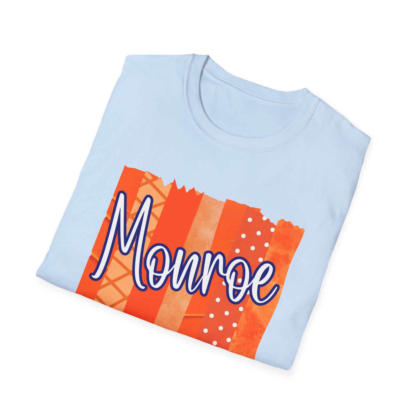 Monroe Patch Orange Unisex Softstyle T-Shirt