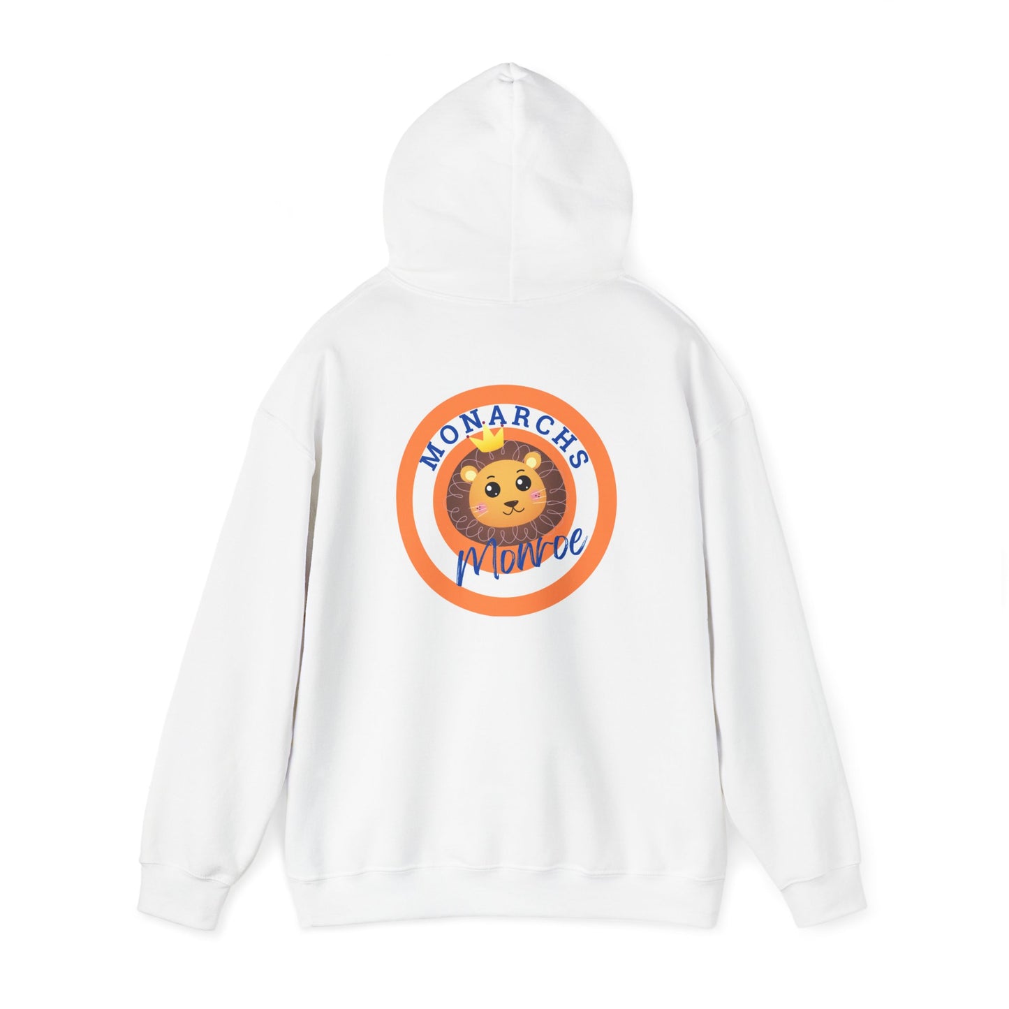Monarchs Hoodie with Cute Lion Design ON THE BACK - Unisex Heavy Blend™ Sweatshirt