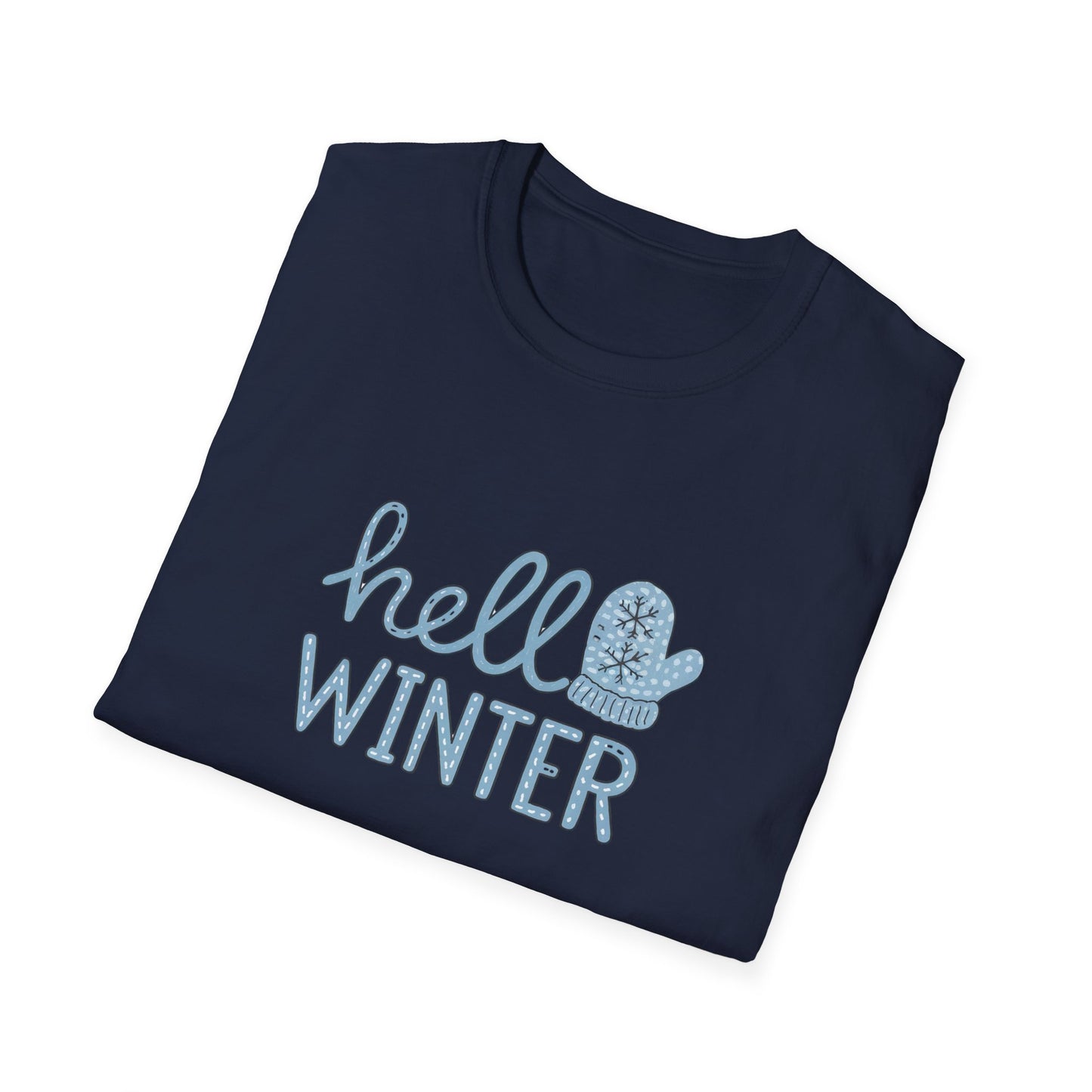 Fun Winter-Themed Unisex T-Shirt - "Hello Winter" Graphic Tee