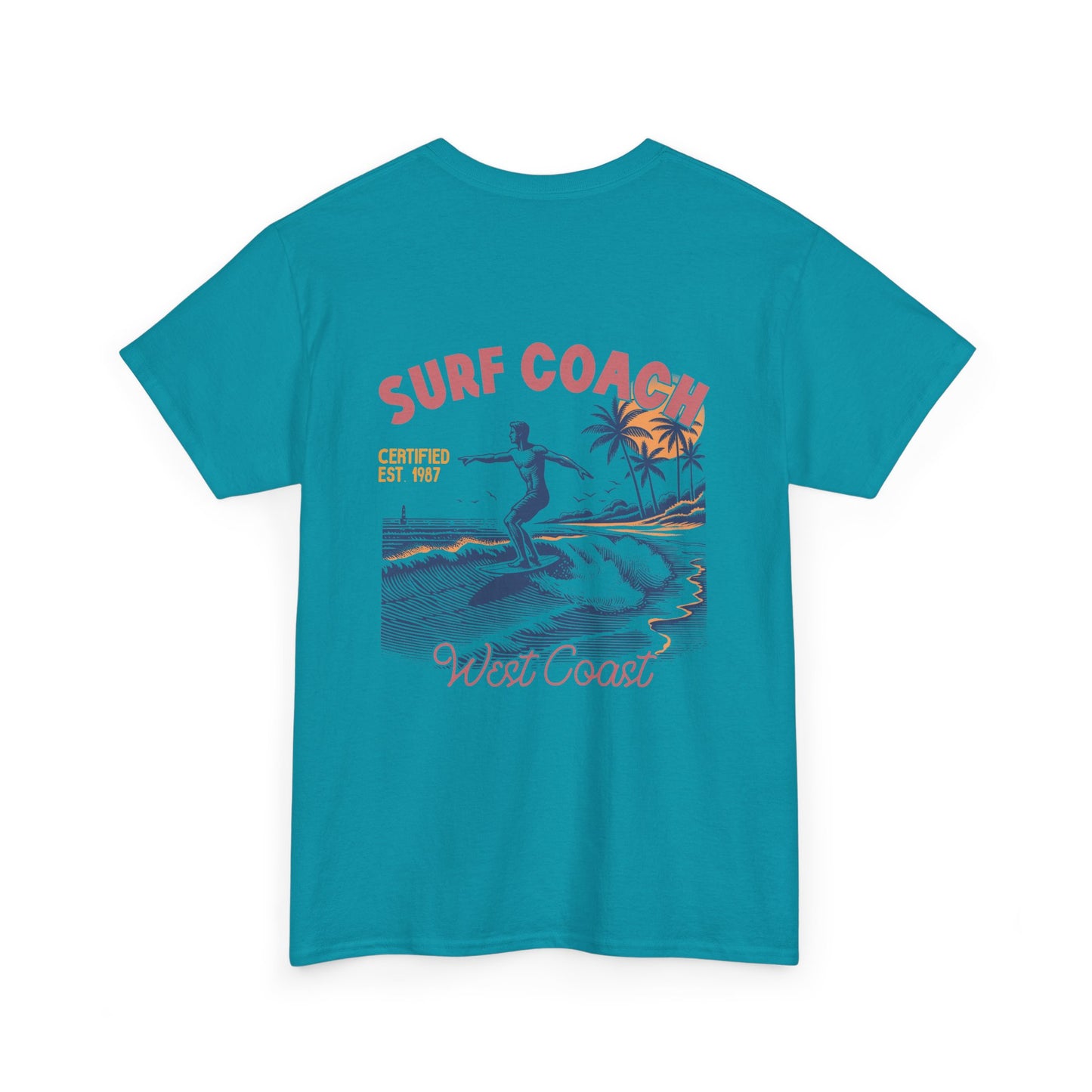 Big Waves Surf Coach Unisex Heavy Cotton Tee