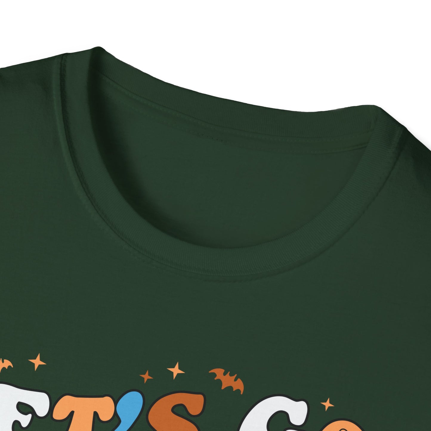 Let's Go Ghouls Unisex Softstyle T-Shirt – Fun Halloween Tee for Ghost Lovers