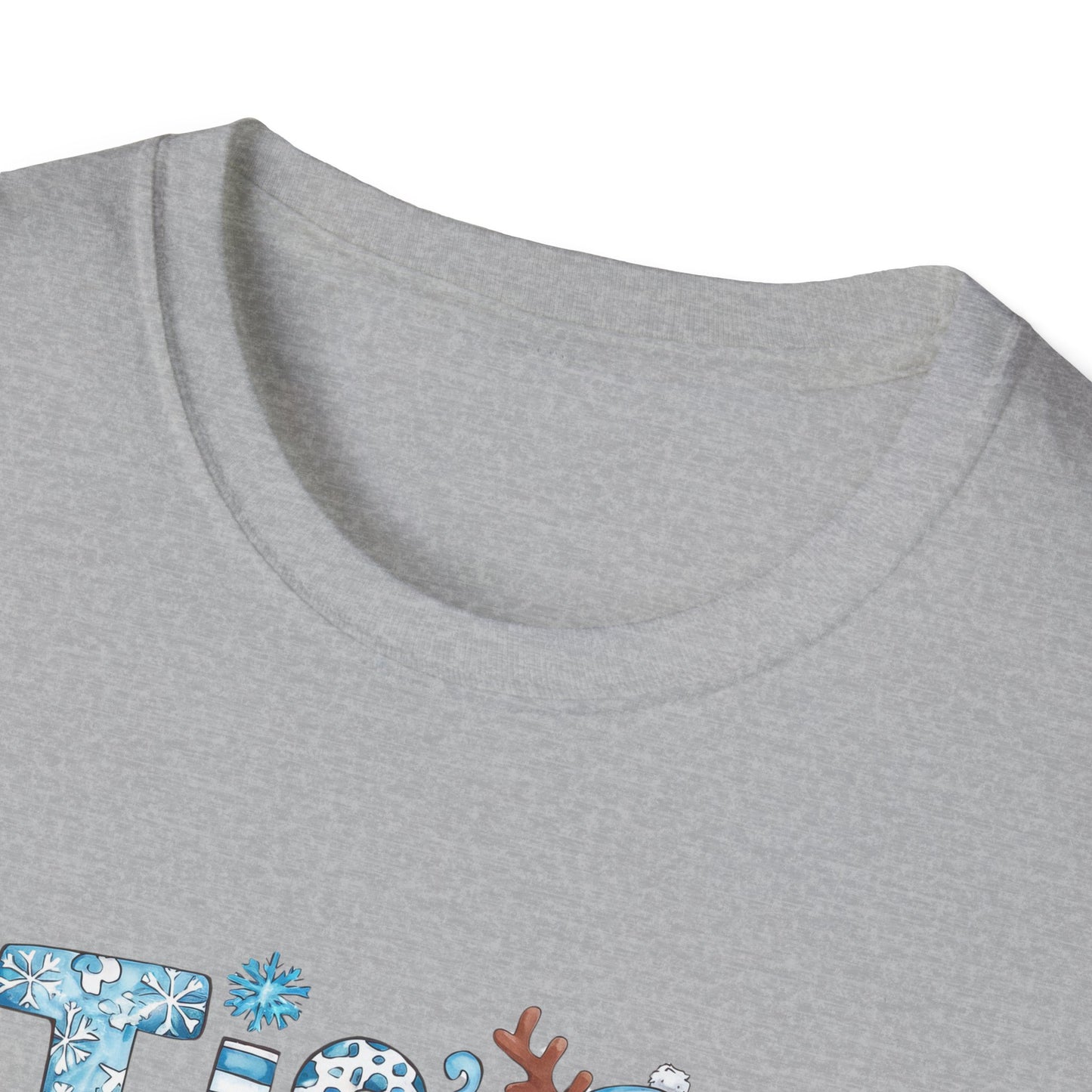 'Tis the Season Unisex Softstyle T-Shirt - Festive Holiday Tee with Snowman Design