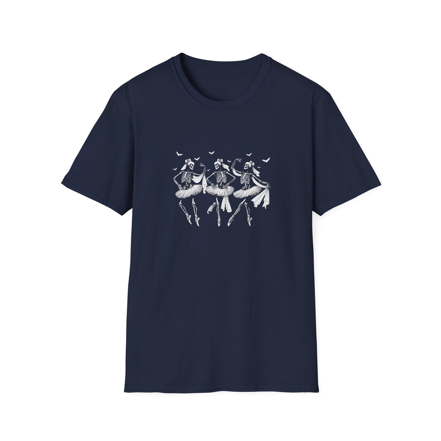 Ballet Dancer Graphic Unisex Softstyle T-Shirt Halloween - Perfect Gift for Dance Enthusiasts