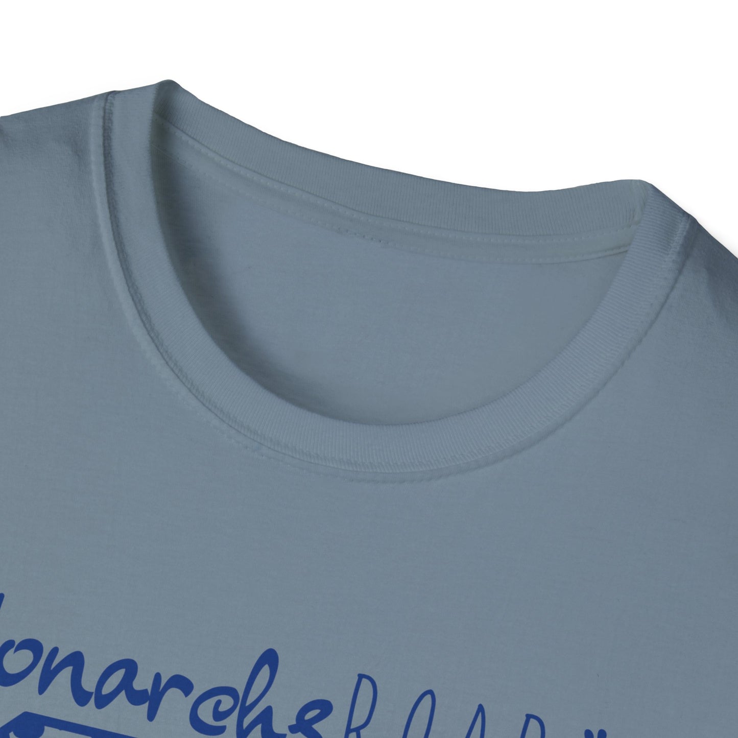 GO Monarchs Blue Leopard Print Unisex T-Shirt - School Spirit & Team Pride