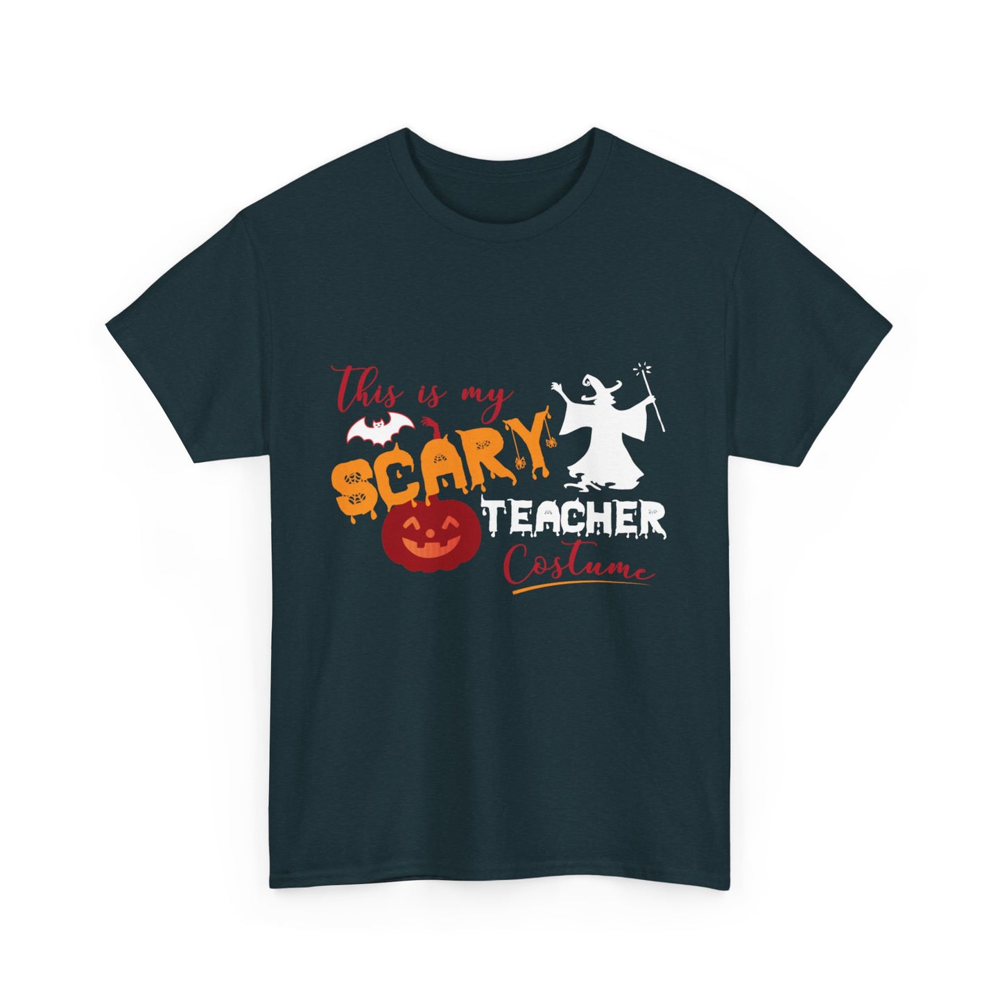 Halloween Teacher Costume Tee - Unisex Heavy Cotton Halloween School Teacher T-Shirt