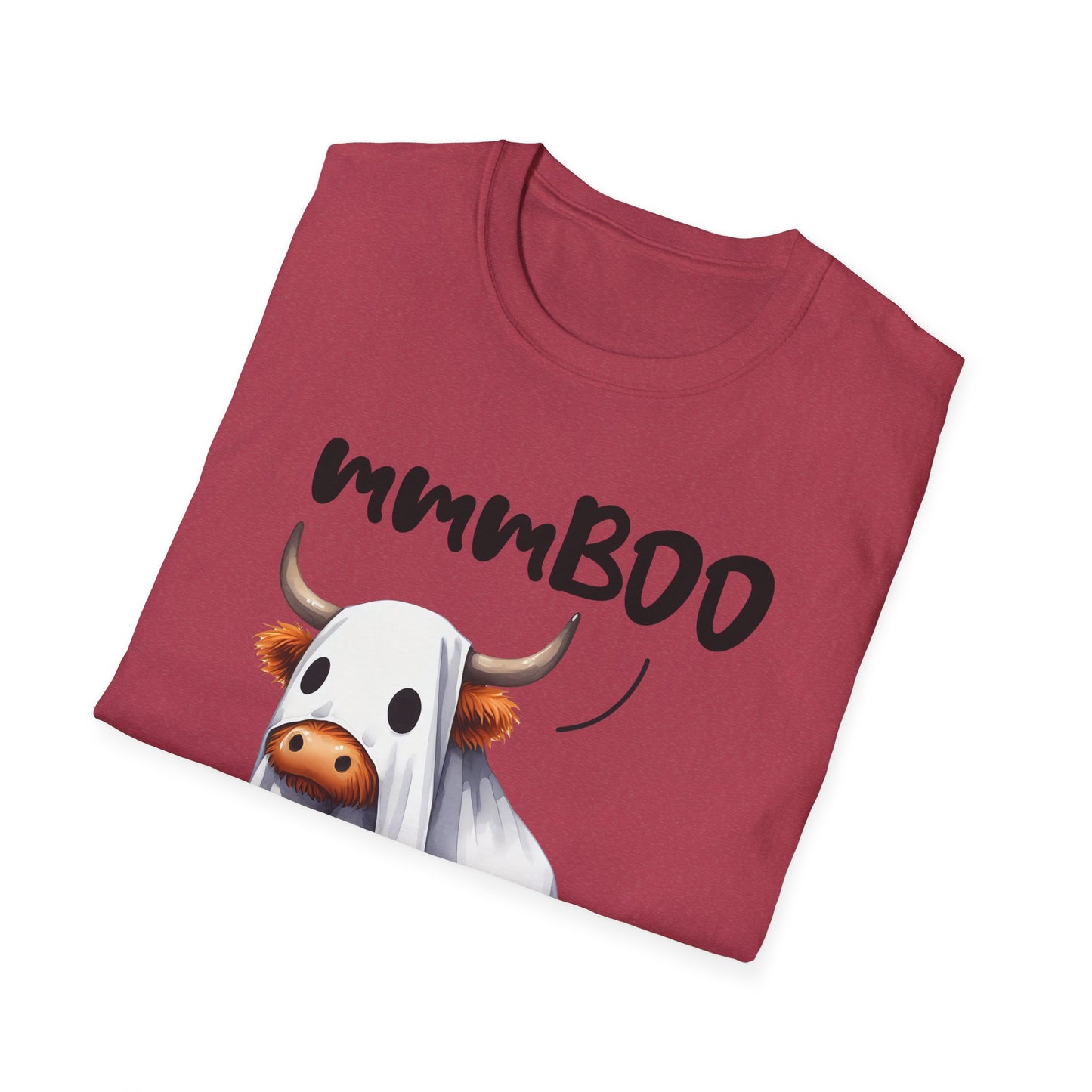 mmmBoo Cute Halloween Cow Unisex T-Shirt - 'mmmBOO'