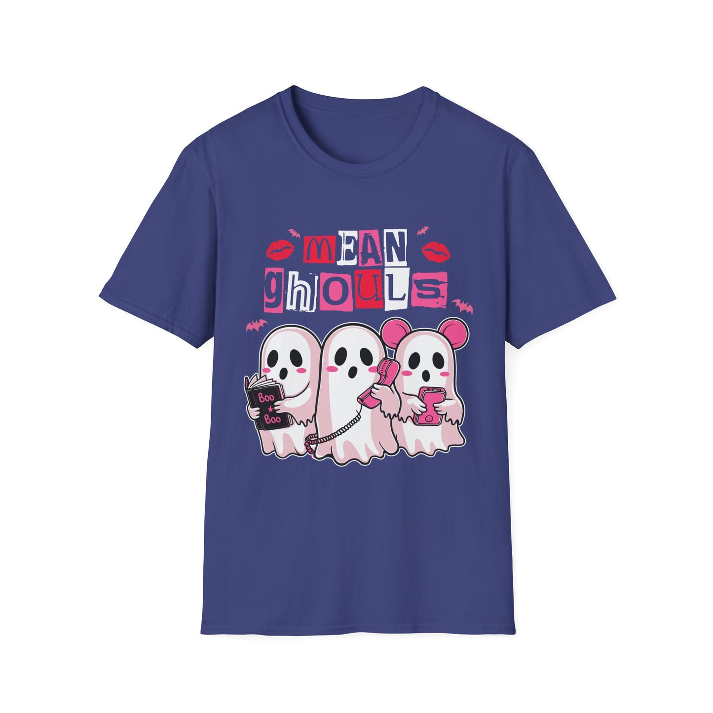 Mean Ghouls Unisex Softstyle T-Shirt - Cute Halloween Tee for Ghost Lovers