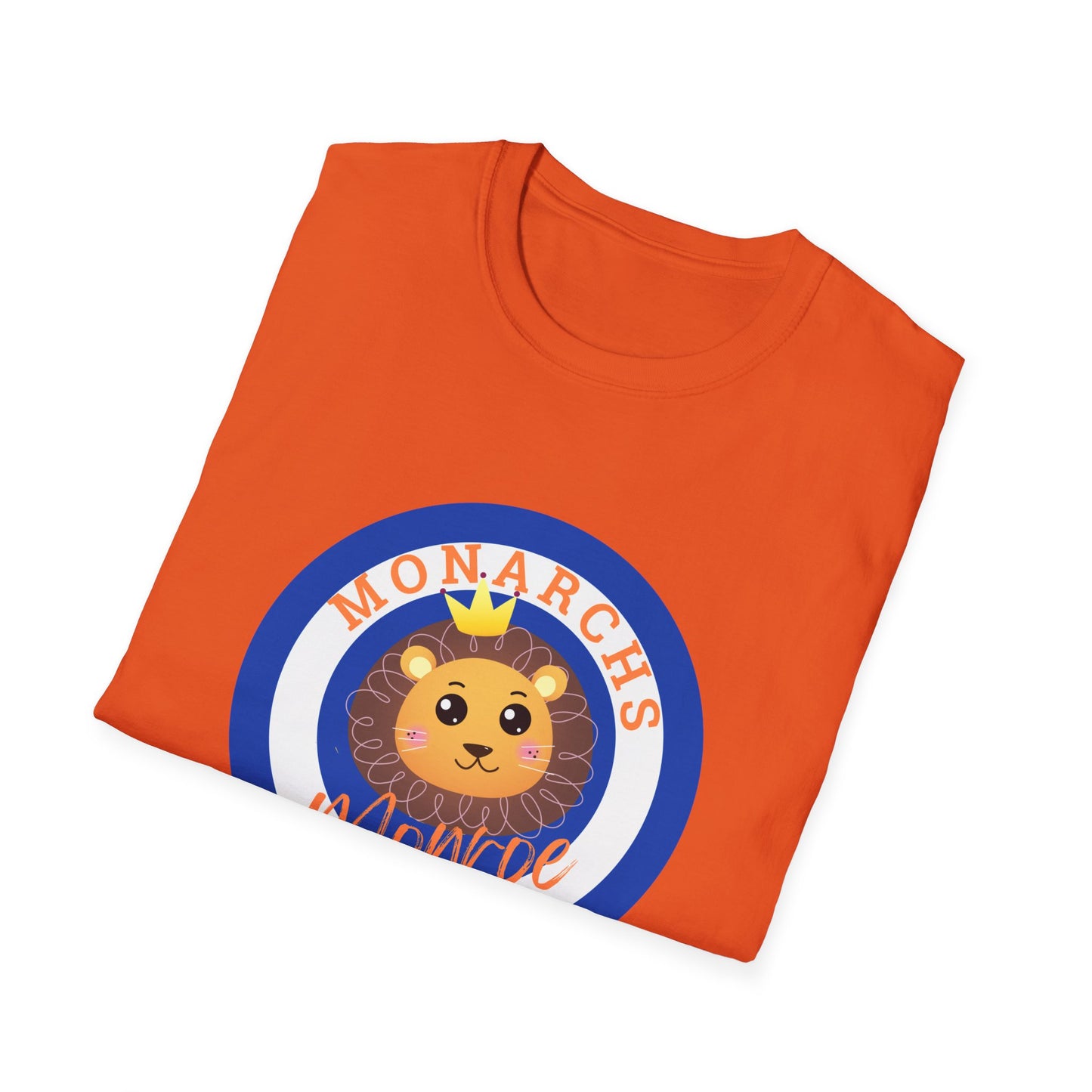 Monarch Lion Unisex Softstyle T-Shirt - Fun & Playful Design
