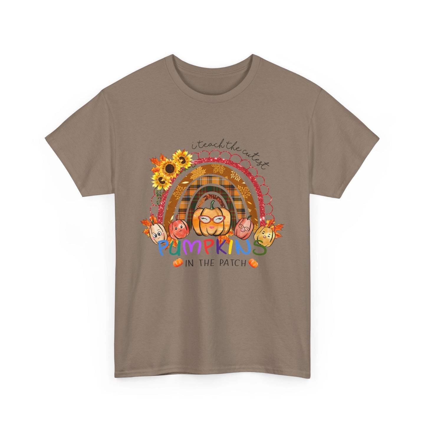 Fall Vibes Unisex Heavy Cotton Tee - 'I teach the Cutest Pumpkins in the Patch' Design