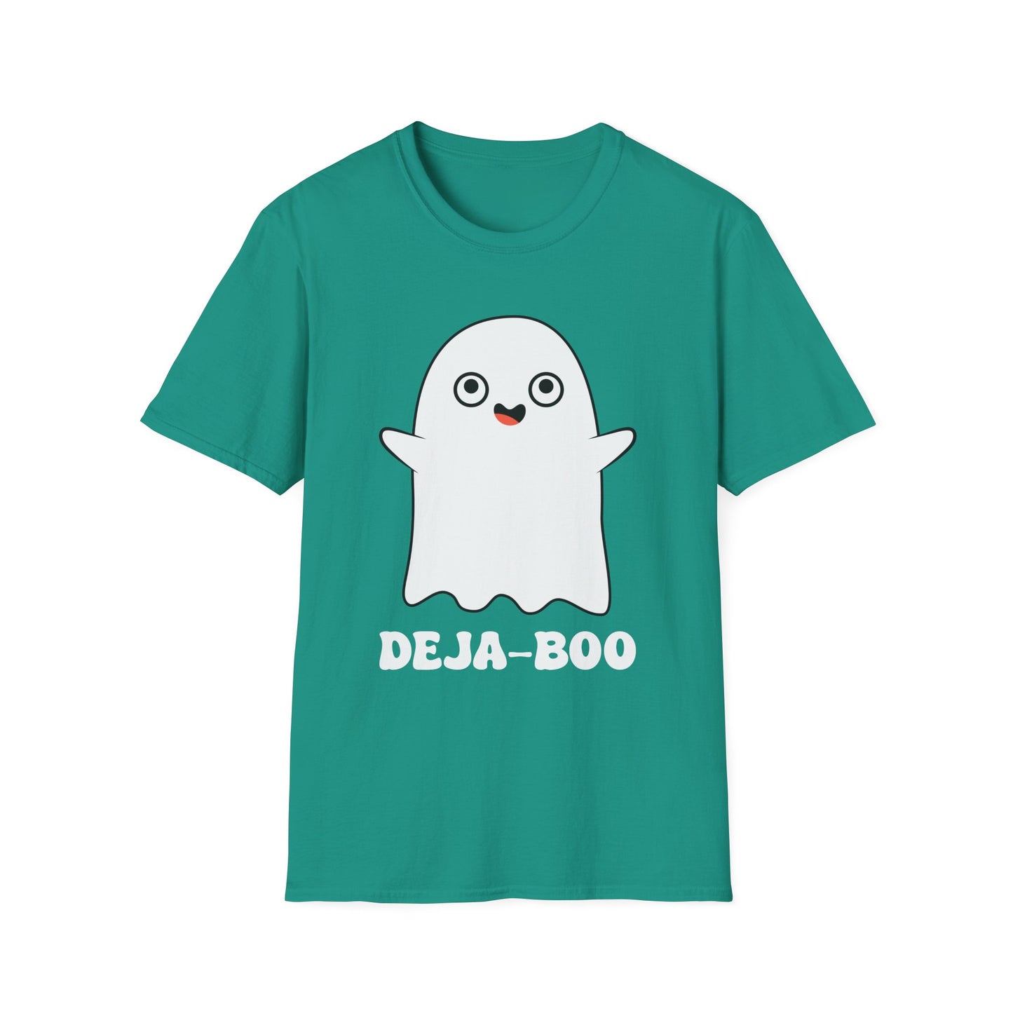 Deja-Boo Ghost T-Shirt | Unisex Softstyle Tee for Halloween Fun
