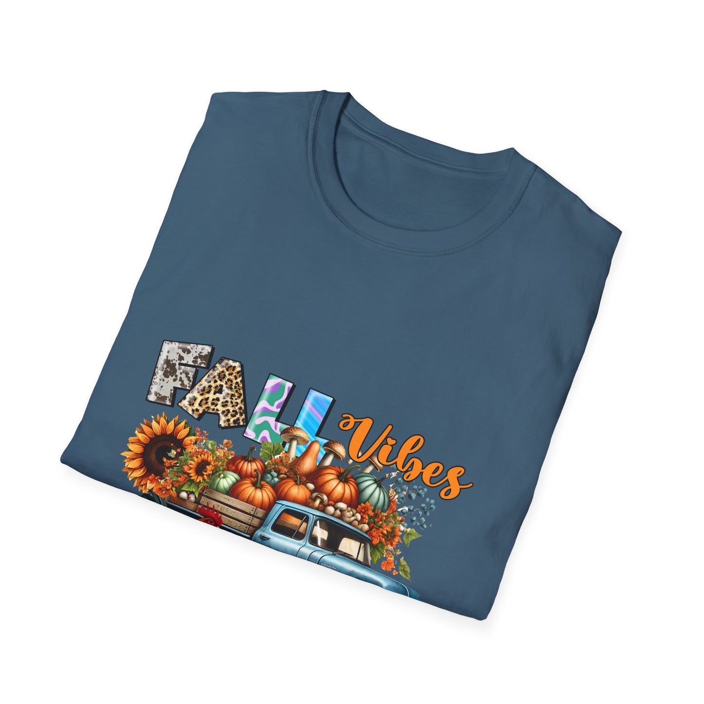 Fall Vibes Farm Unisex Softstyle T-Shirt - Perfect for Autumn Celebrations