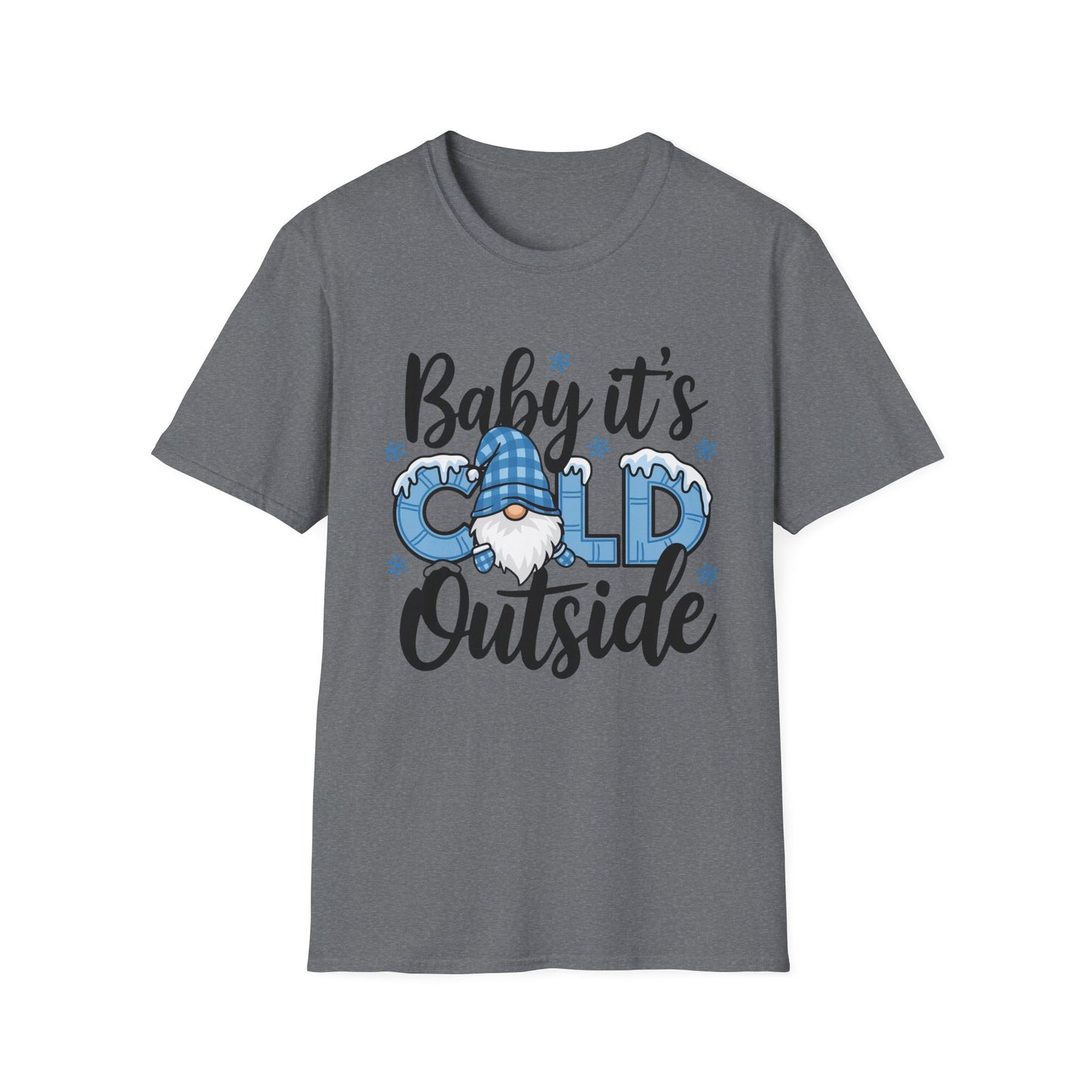 Baby It's Cold Outside Unisex Softstyle T-Shirt - Cozy Winter Vibes