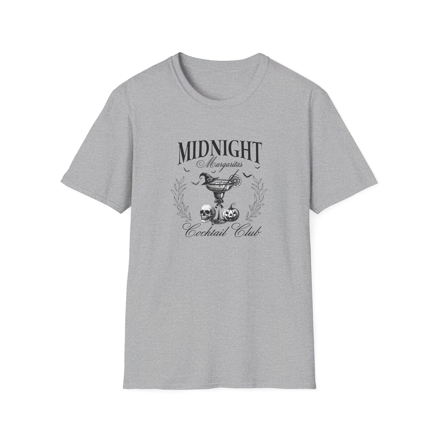 Midnight Margaritas Cocktail Club Unisex Softstyle  Halloween T-Shirt
