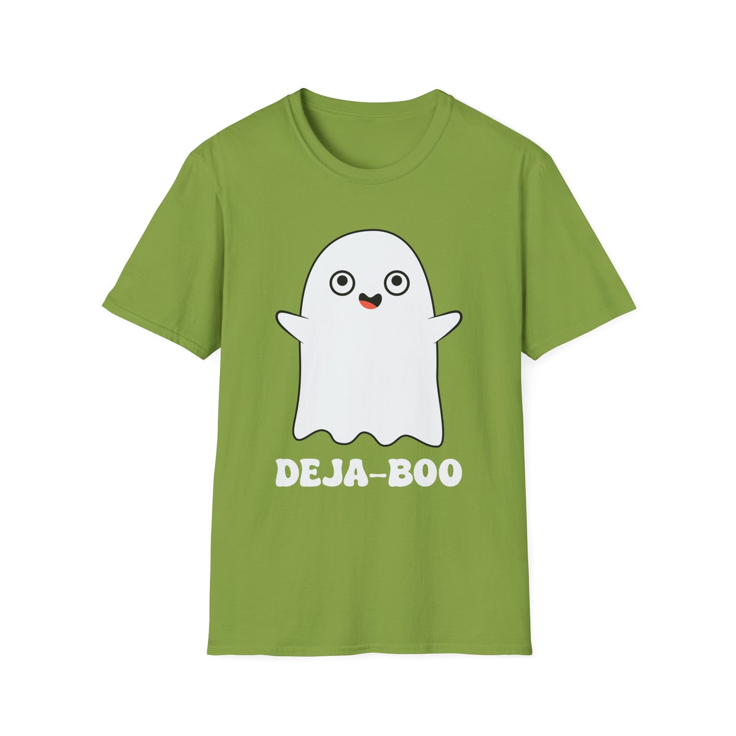 Deja-Boo Ghost T-Shirt | Unisex Softstyle Tee for Halloween Fun