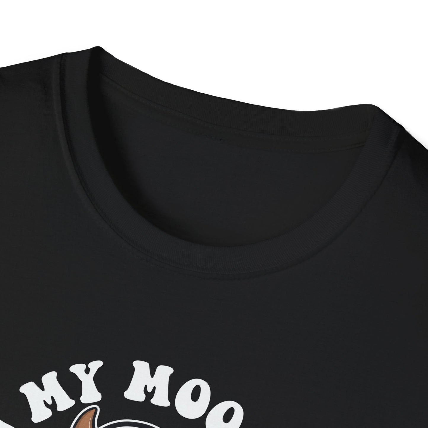 Funny Cow Ghost Unisex Softstyle T-Shirt for Halloween "In My Moo Boo Era"
