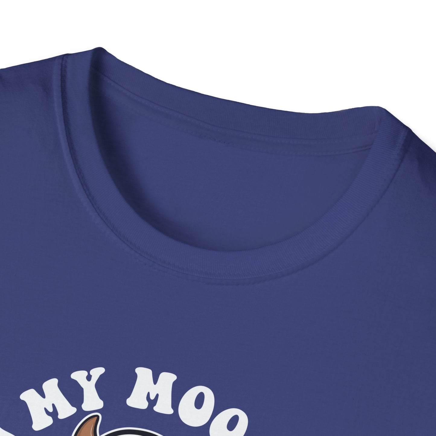 Funny Cow Ghost Unisex Softstyle T-Shirt for Halloween "In My Moo Boo Era"