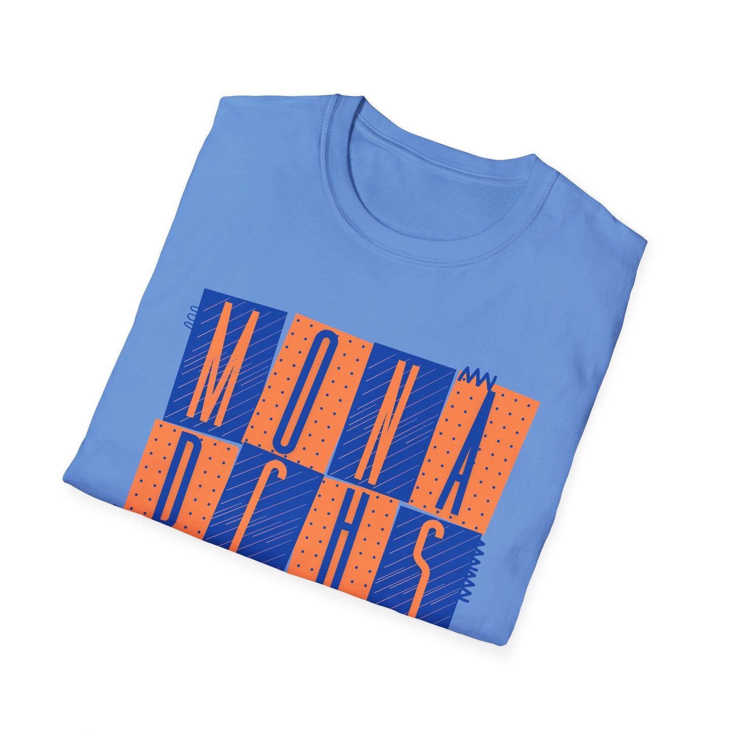 Monarchs Squares Dots Unisex Softstyle T-Shirt - Trendy Graphic Tee for Everyday Wear