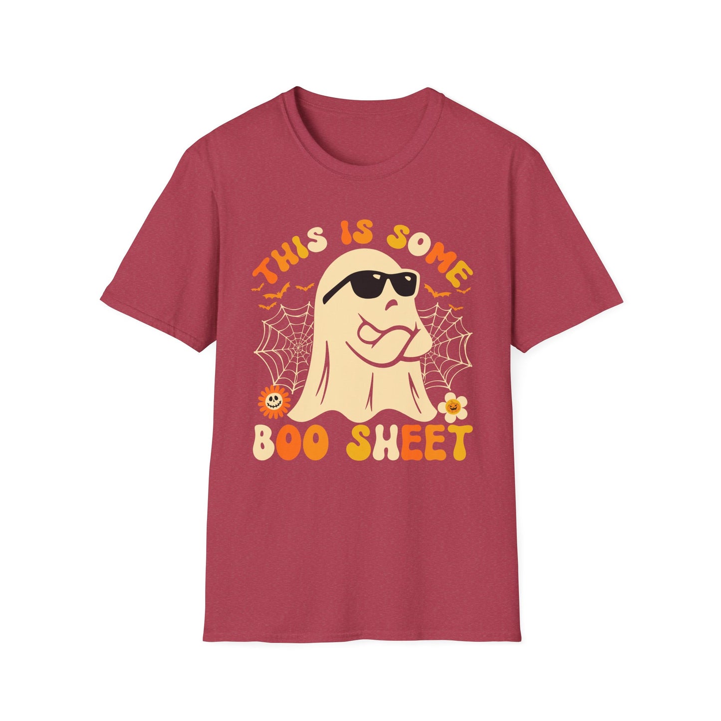 Funny Halloween Unisex Softstyle T-Shirt - "This is Some Boo Sheet"
