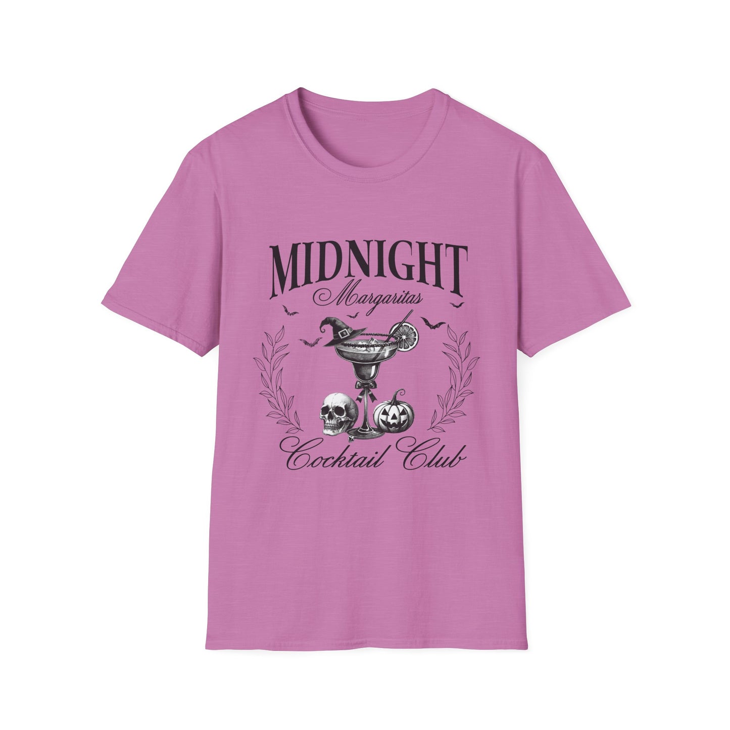 Midnight Margaritas Cocktail Club Unisex Softstyle  Halloween T-Shirt