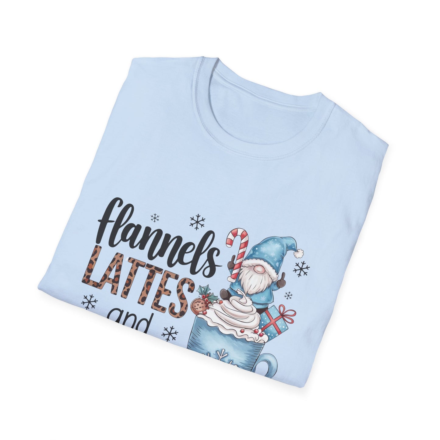 Cozy Flannels, Lattes & Leggings Winter Holiday Unisex T-Shirt