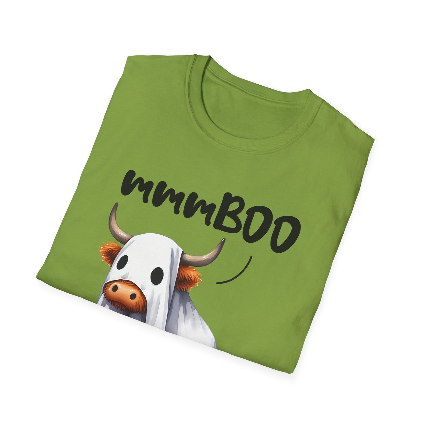 mmmBoo Cute Halloween Cow Unisex T-Shirt - 'mmmBOO'