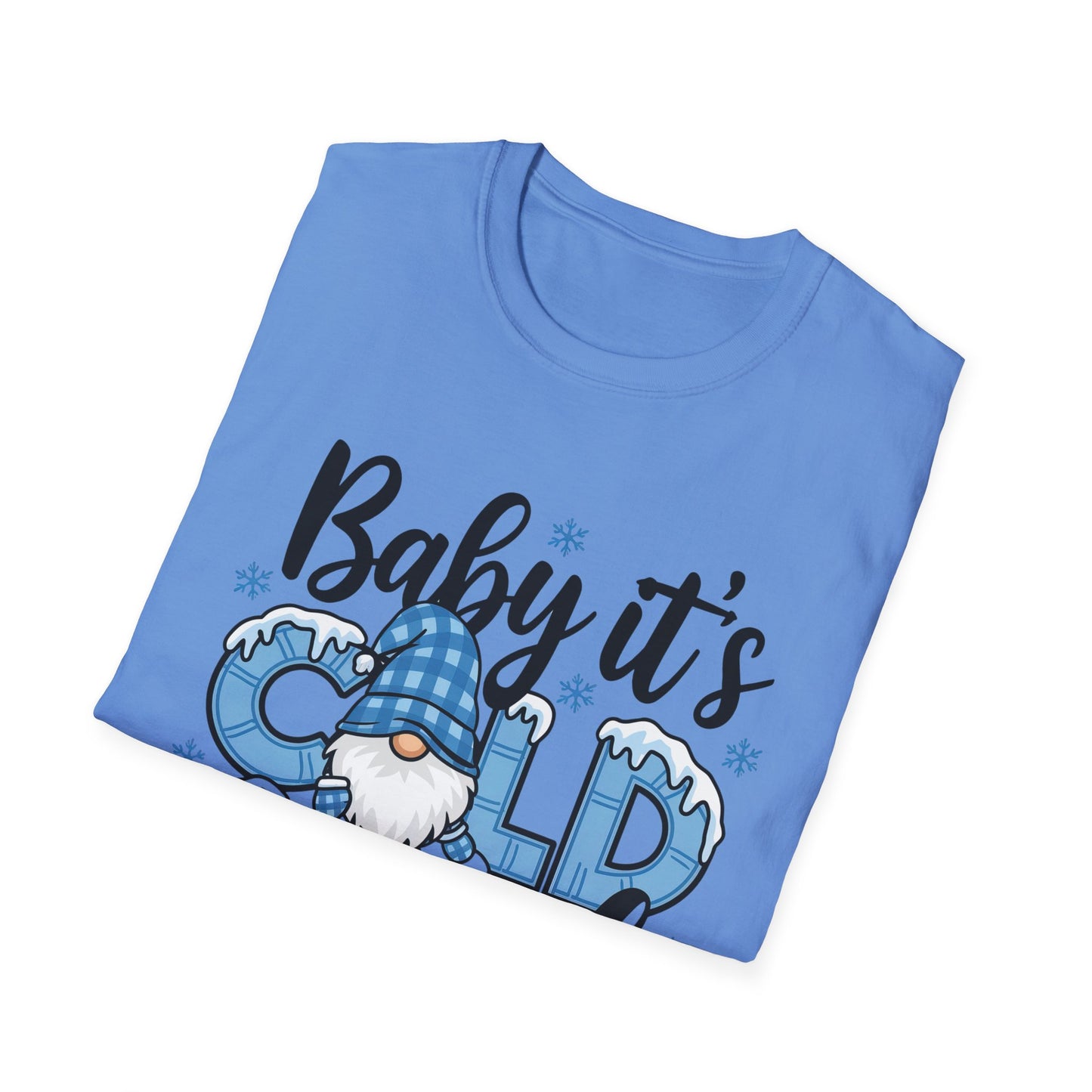 Baby It's Cold Outside Unisex Softstyle T-Shirt - Cozy Winter Vibes