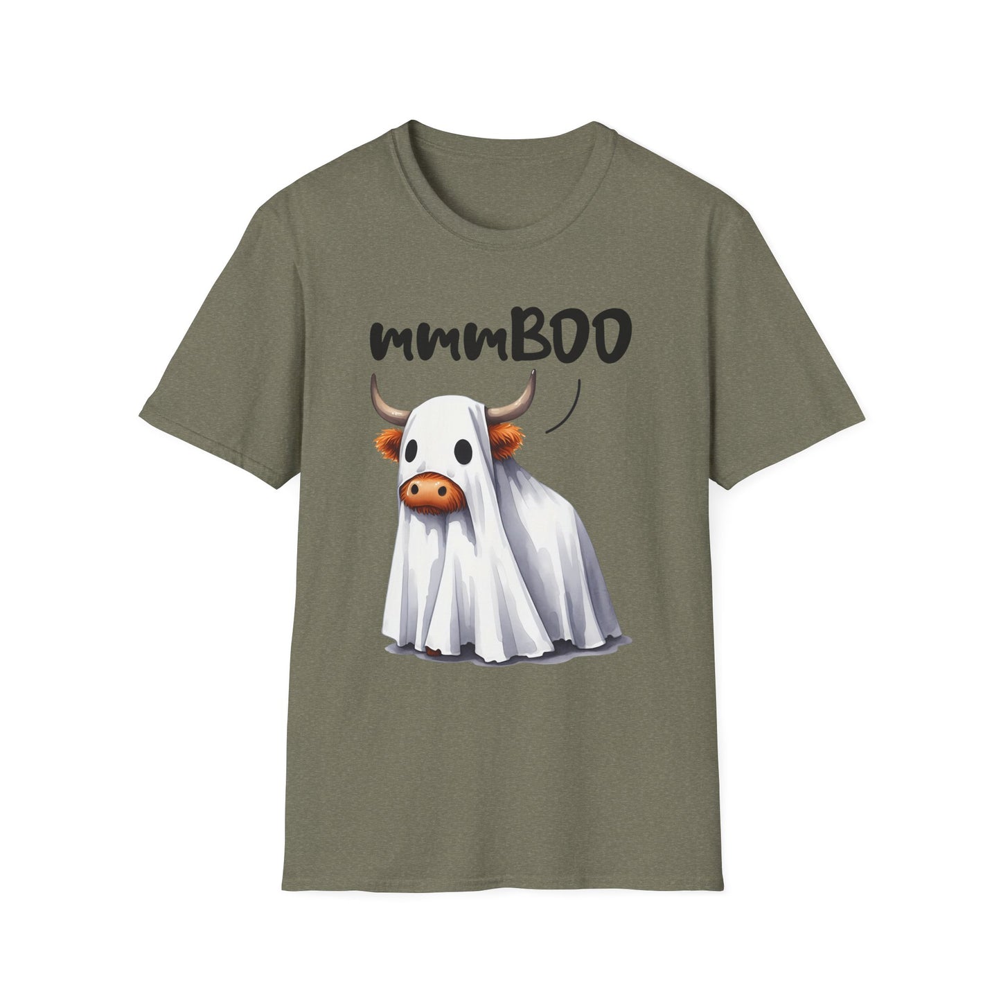 mmmBoo Cute Halloween Cow Unisex T-Shirt - 'mmmBOO'