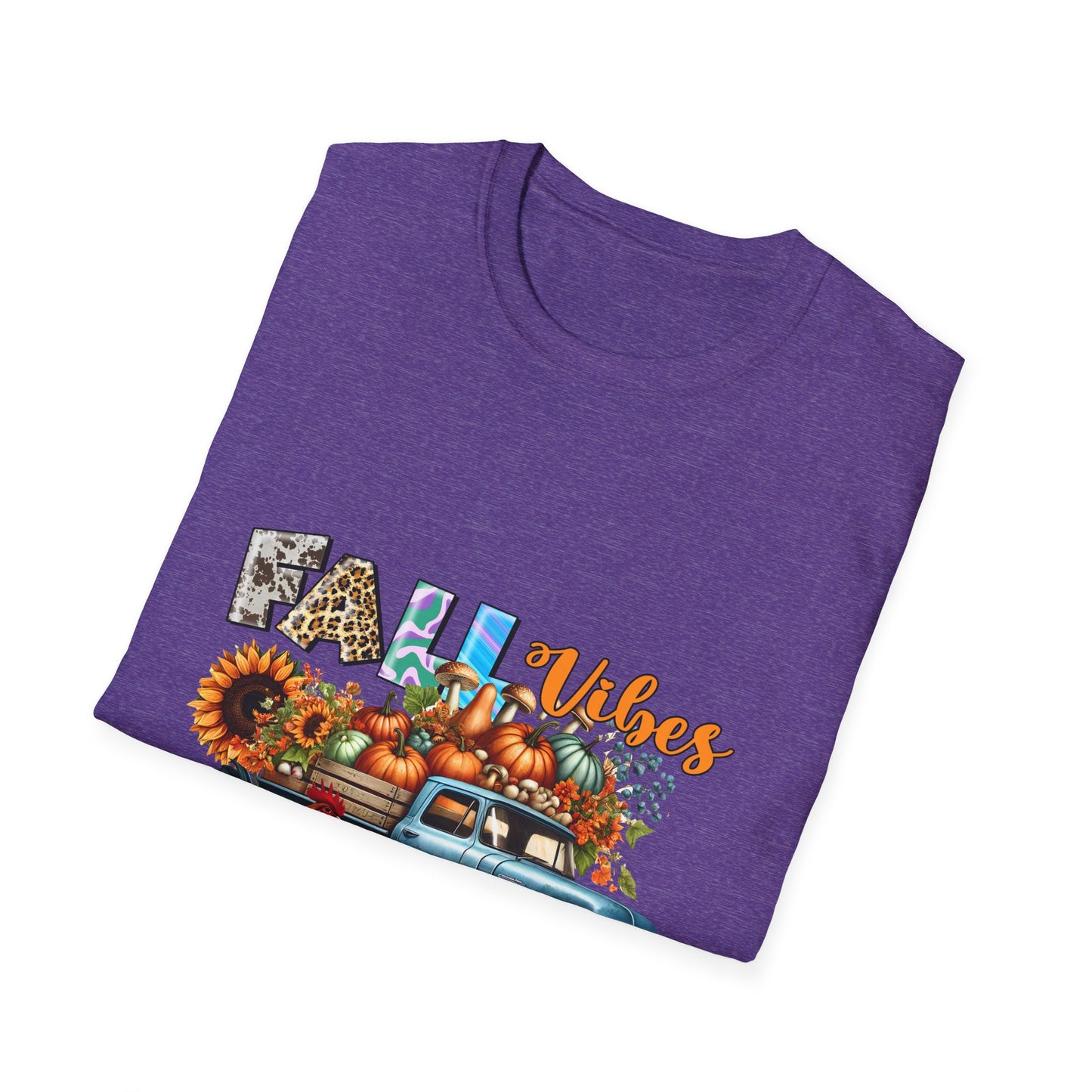 Fall Vibes Farm Unisex Softstyle T-Shirt - Perfect for Autumn Celebrations