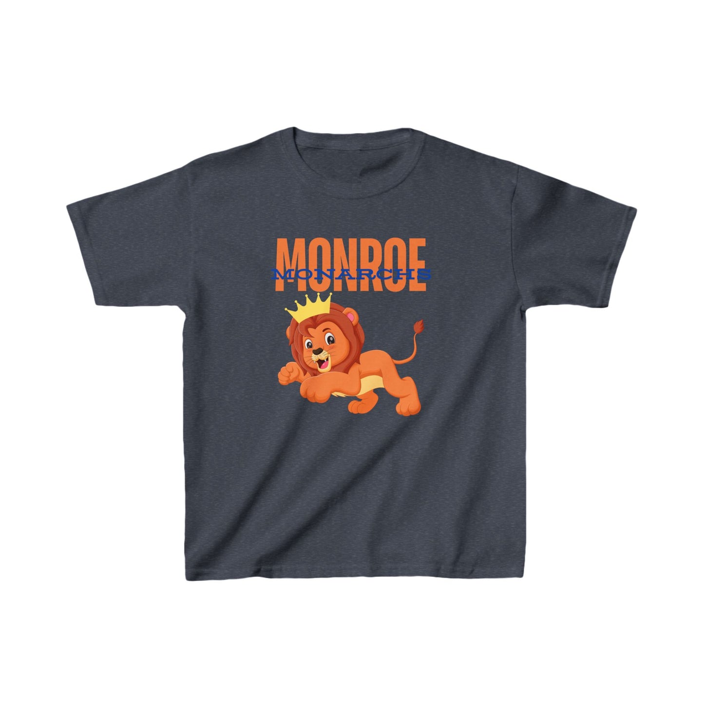Kids Monroe Monarch Jumping Lion King Heavy Cotton Tee - Fun & Playful Design