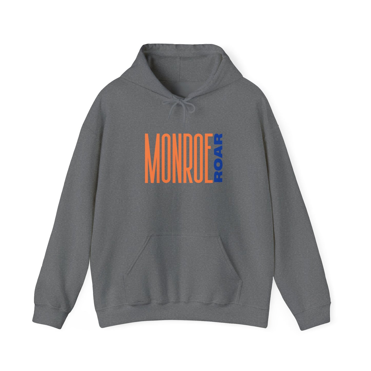 Monroe Roar Unisex Heavy Blend™ Hoodie – Comfortable Graphic Sweatshirt in Blue