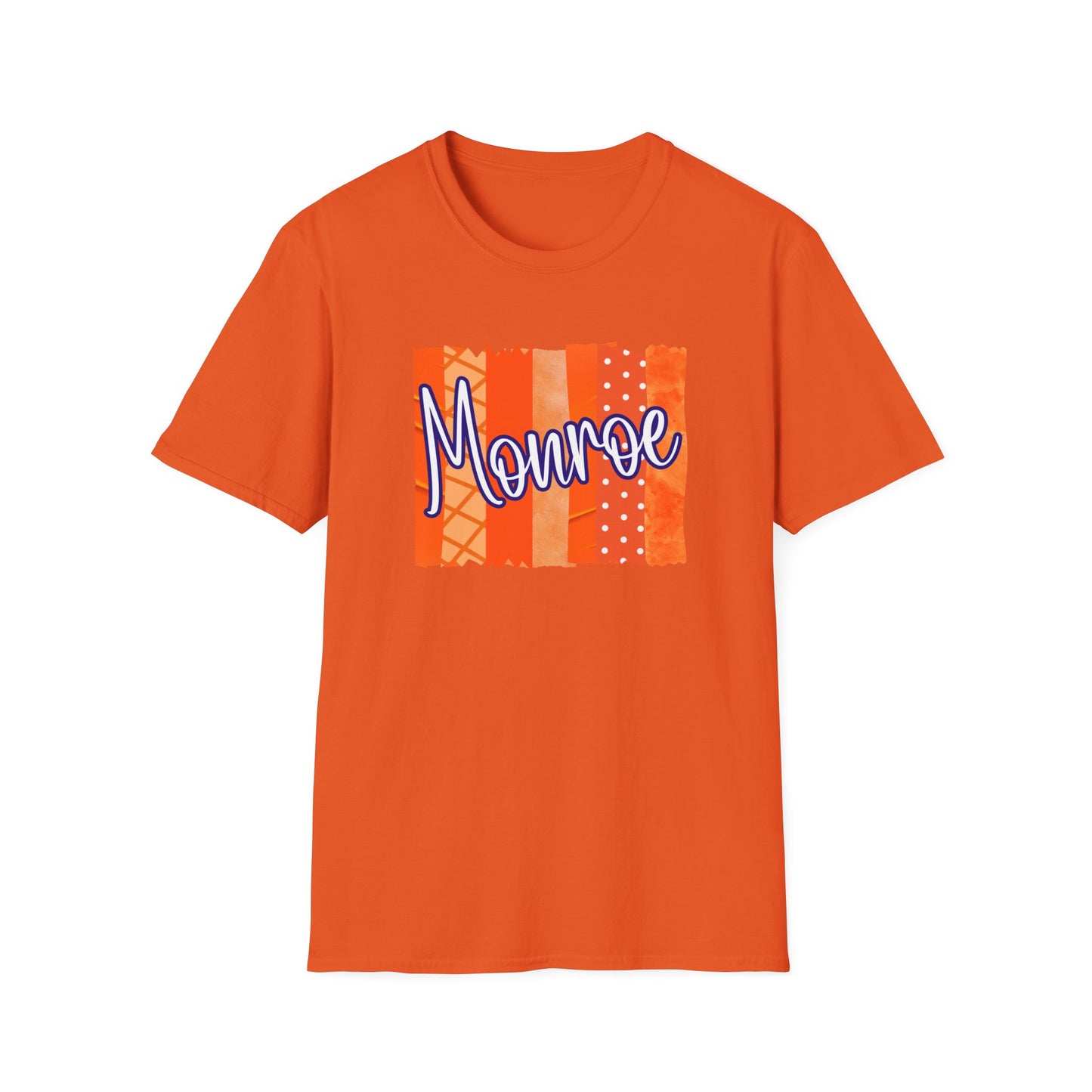 Monroe Patch Orange Unisex Softstyle T-Shirt