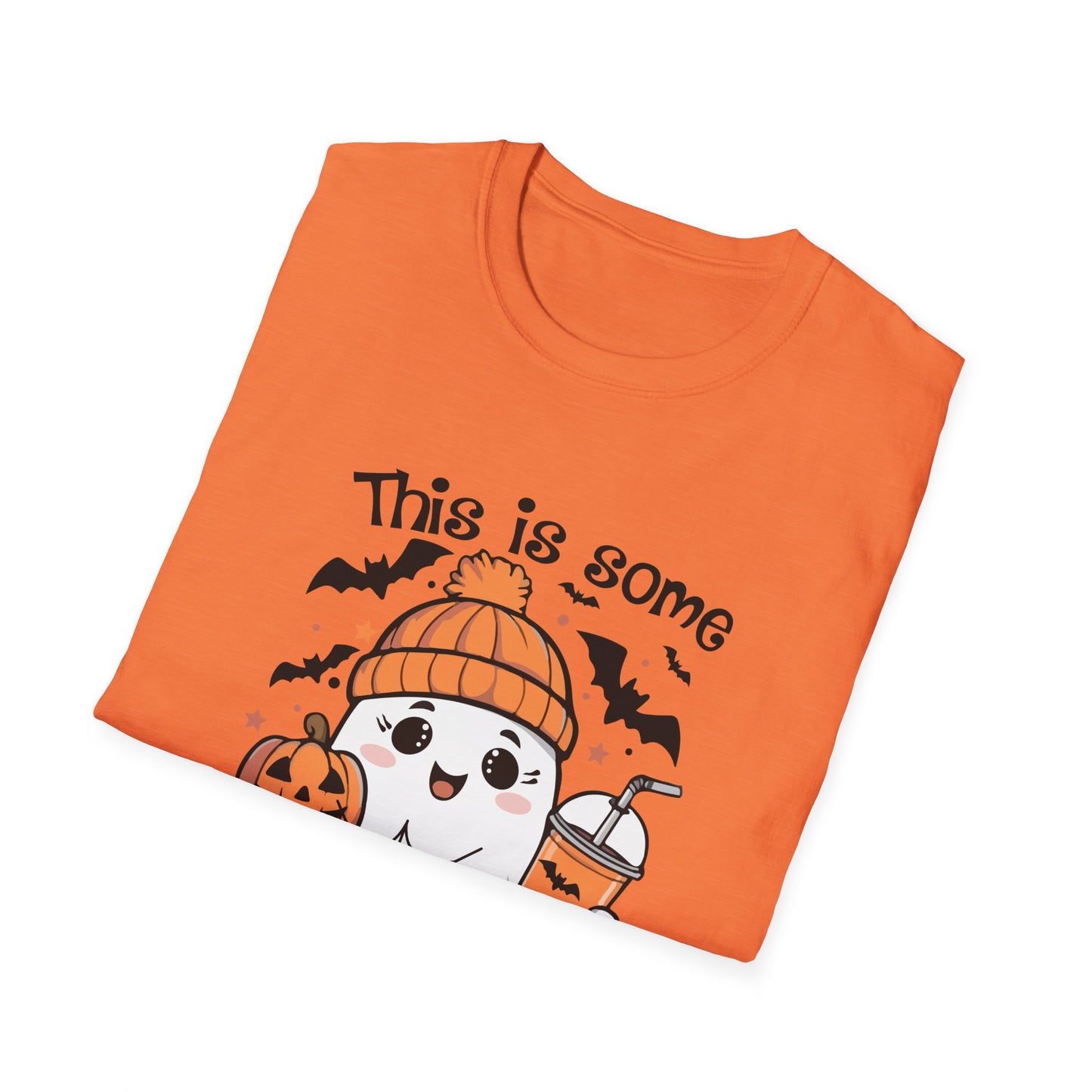 Halloween Cute Ghost Tee - "This is Some Boo Sheet" Unisex Softstyle T-Shirt