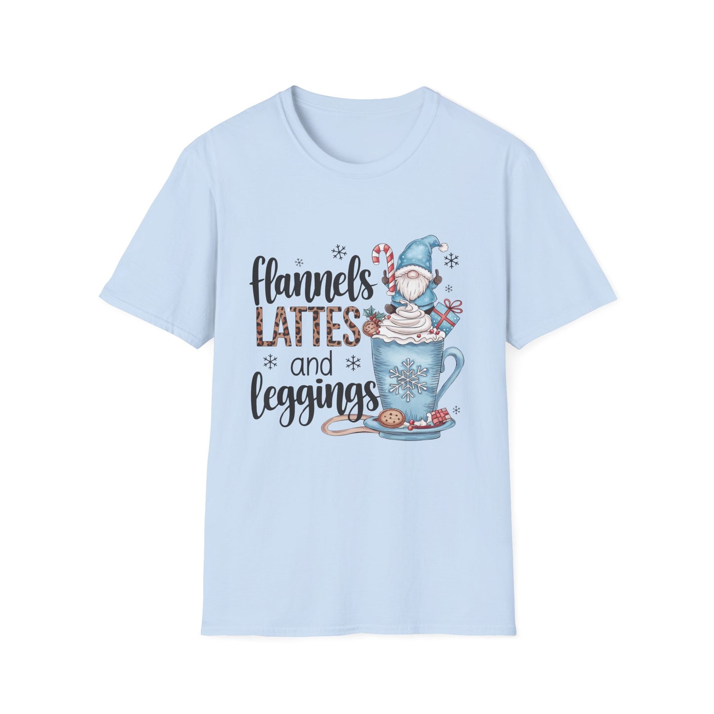Cozy Flannels, Lattes & Leggings Winter Holiday Unisex T-Shirt
