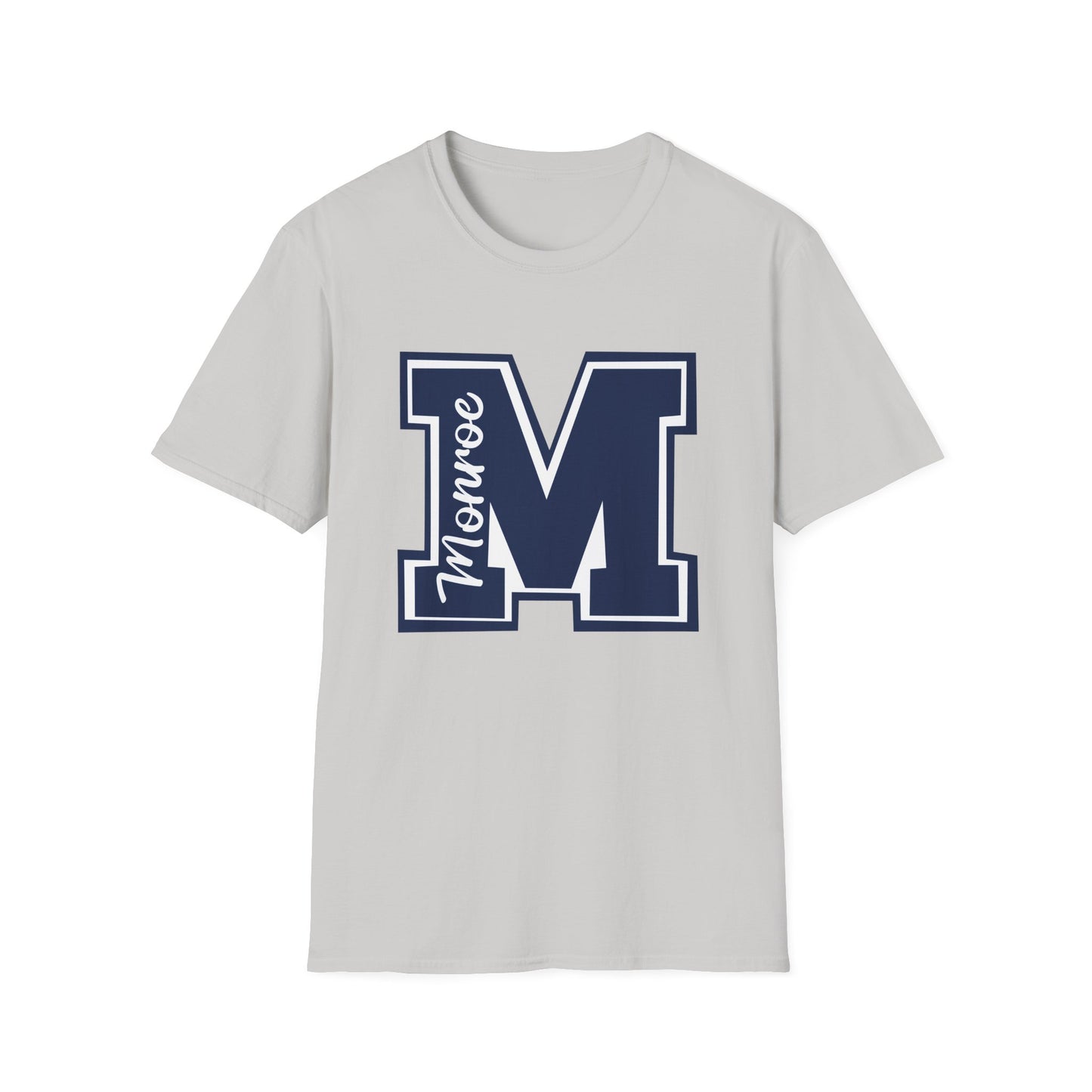 Monroe Spirit M Dark Navy Unisex Softstyle T-Shirt - Casual College Vibe