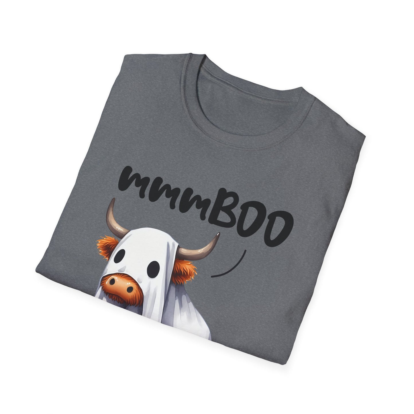 mmmBoo Cute Halloween Cow Unisex T-Shirt - 'mmmBOO'